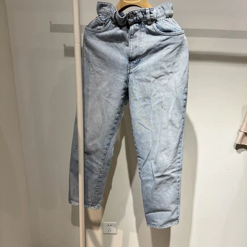Miu Miu Miu Miu Light Blue Cotton Jeans for Women 0089 Size 27" / US 4 / IT 40 - 1 Thumbnail