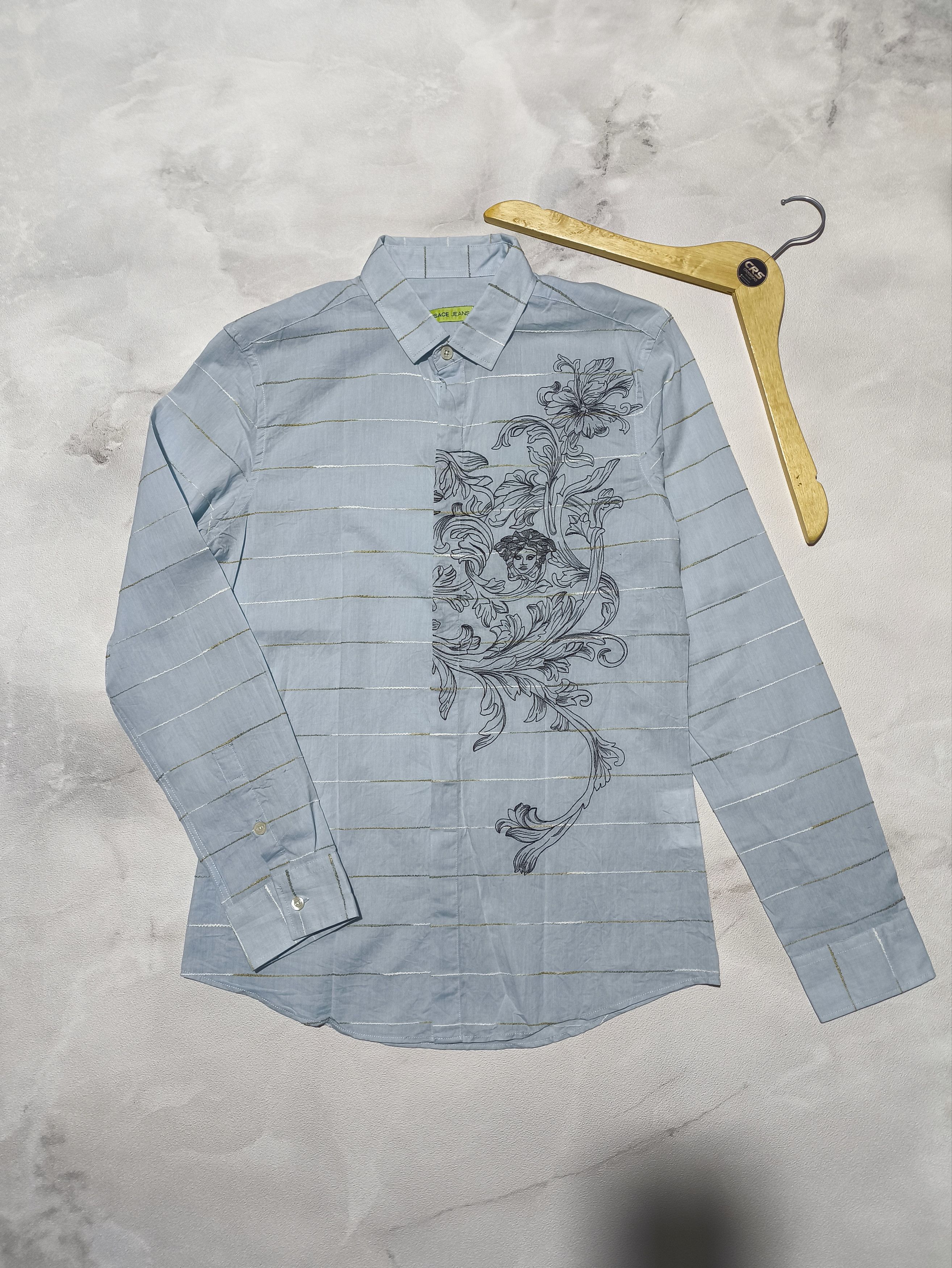 Versace Jeans Couture Versace Jeans Button Up Shirt Embroidered LS Size US M / EU 48-50 / 2 - 1 Thumbnail