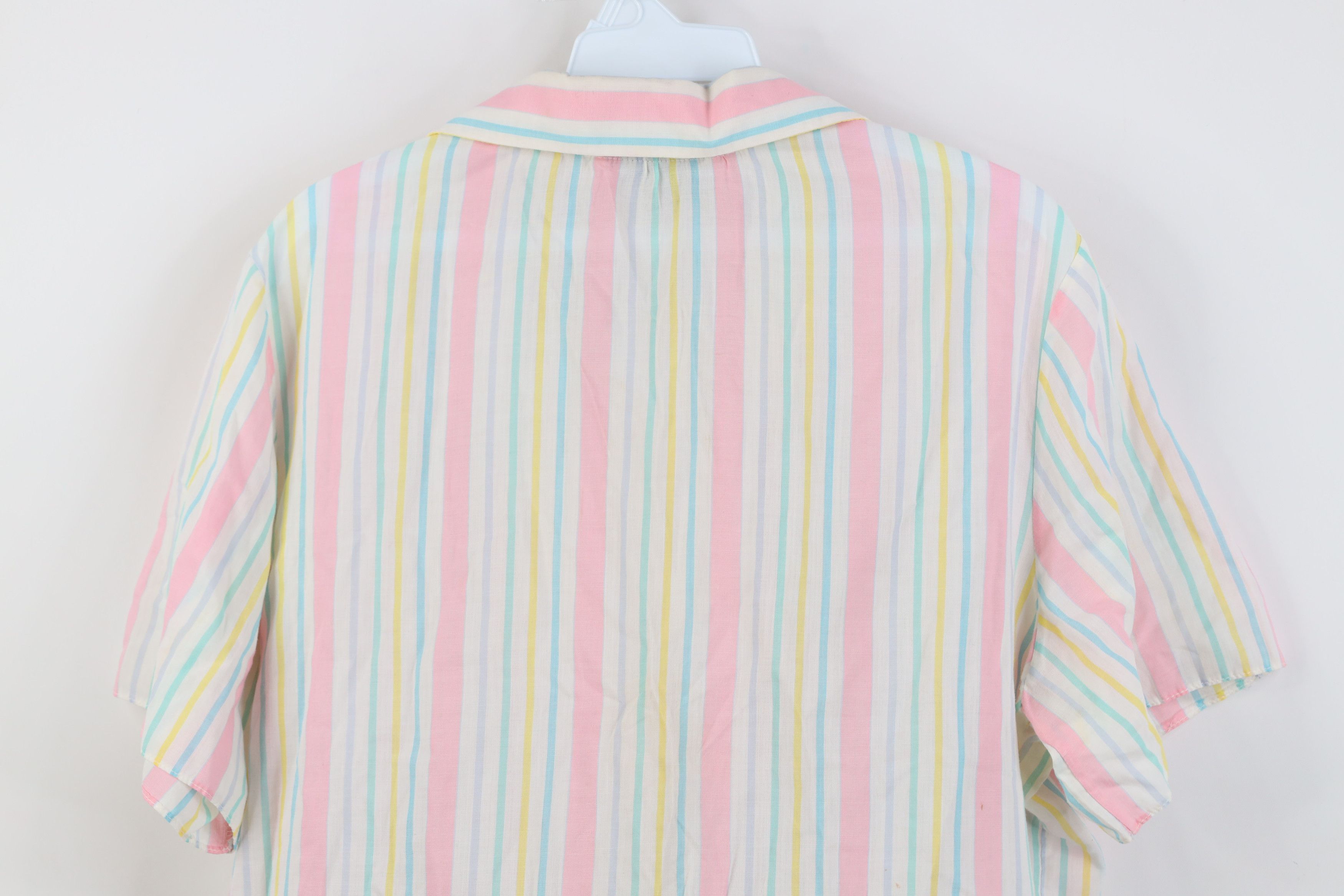 Vintage Vintage 70s 80s Streetwear Rainbow Striped Button Shirt Size S / US 4 / IT 40 - 14 Thumbnail