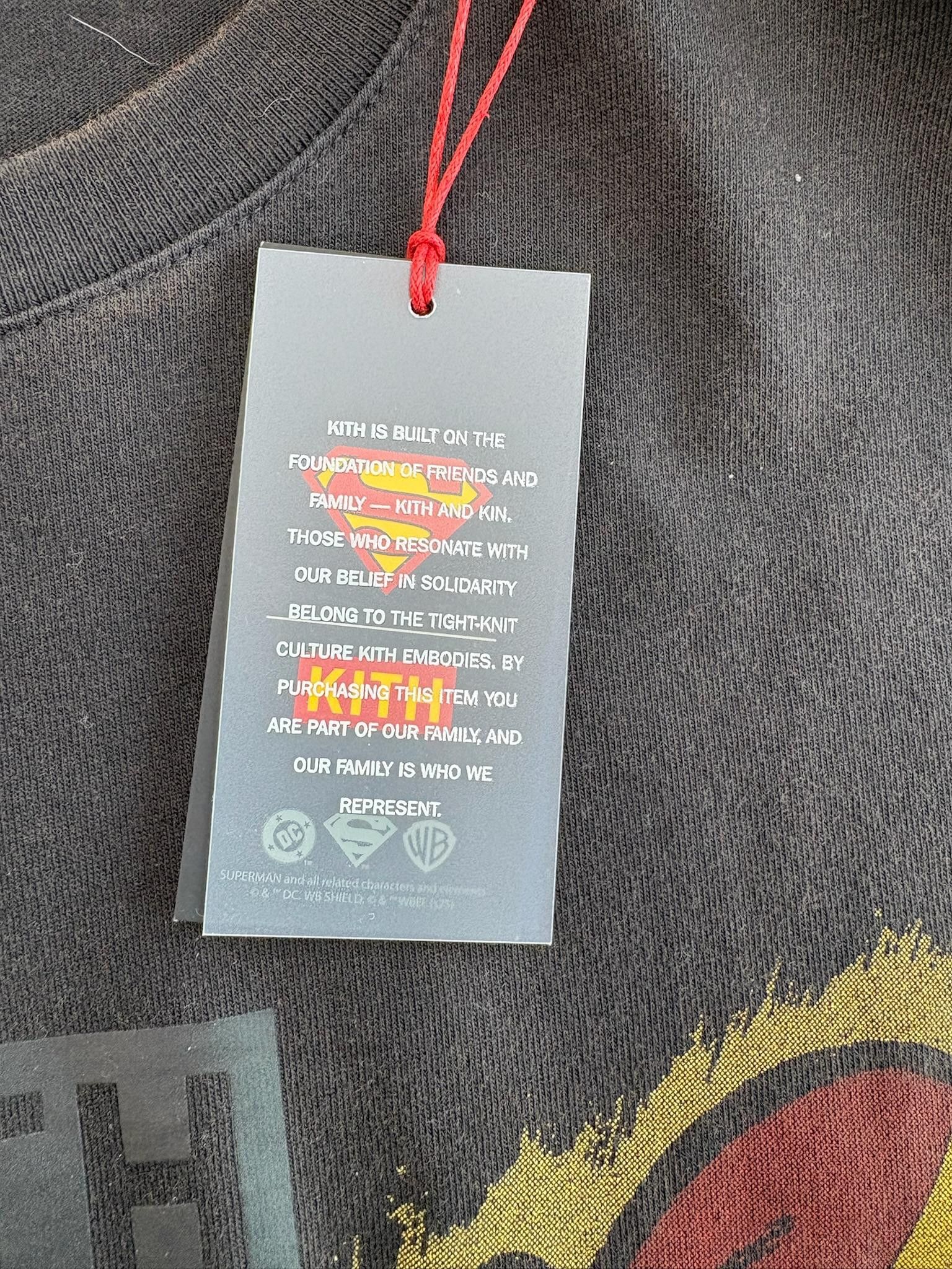 Kith Kith x Superman "Lightning Bolt" Tee (Black) Size US M / EU 48-50 / 2 - 4 Thumbnail