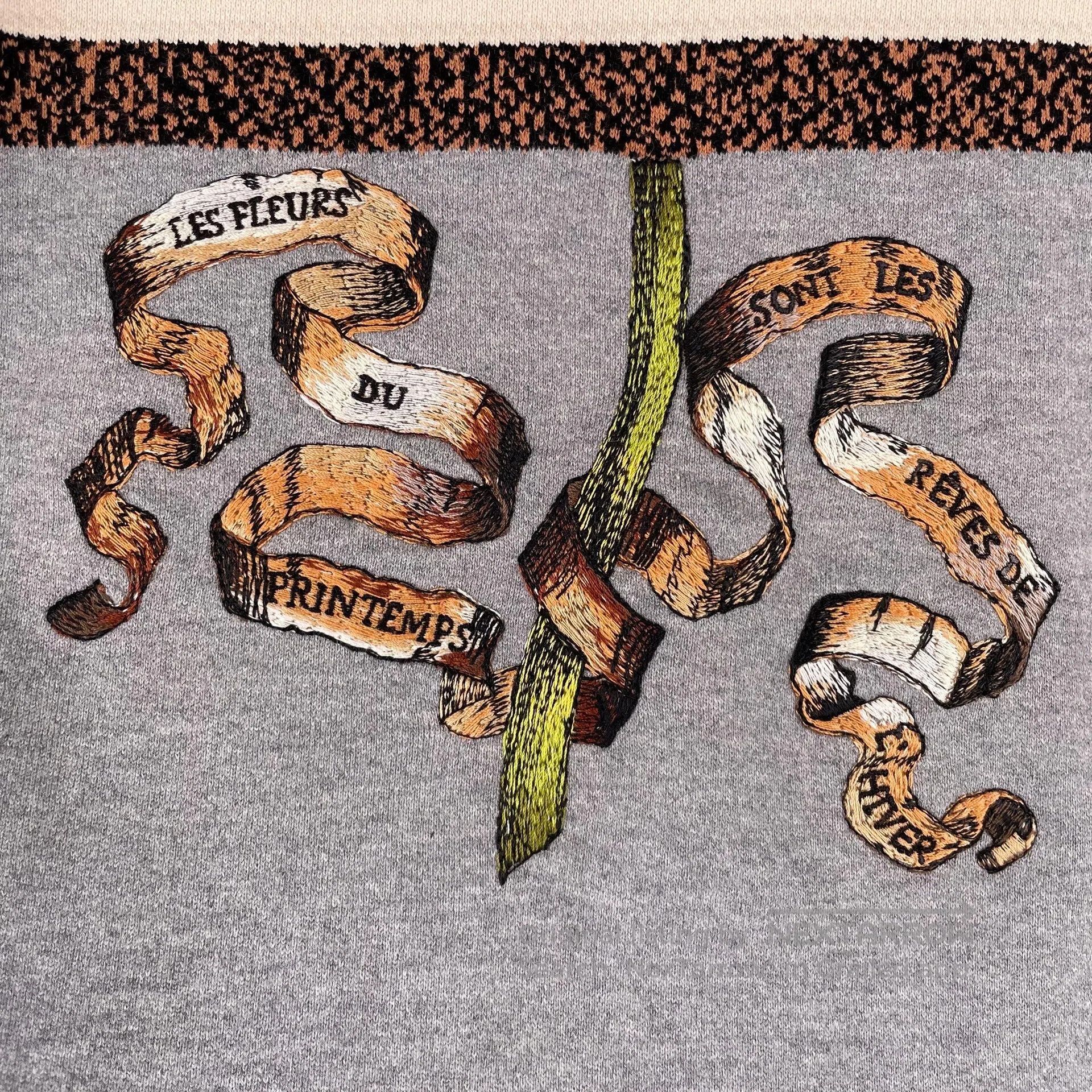 Dior Dior Embroidered floral letter logo hooded sweater dress| Size US M / EU 48-50 / 2 - 4 Thumbnail