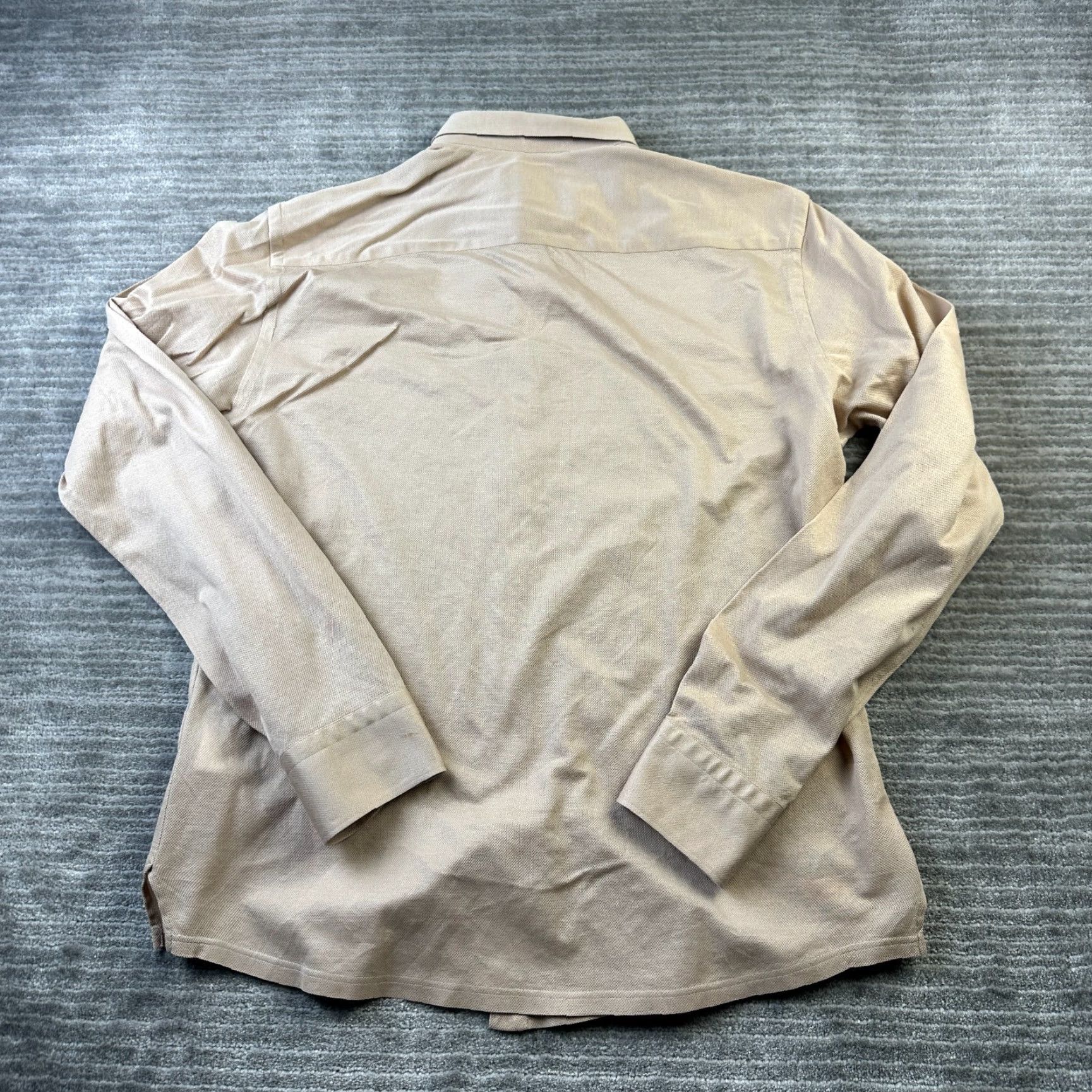 Eton Eton Shirt Mens Medium Beige Tan Button Up Slim Fit Size US M / EU 48-50 / 2 - 2 Thumbnail