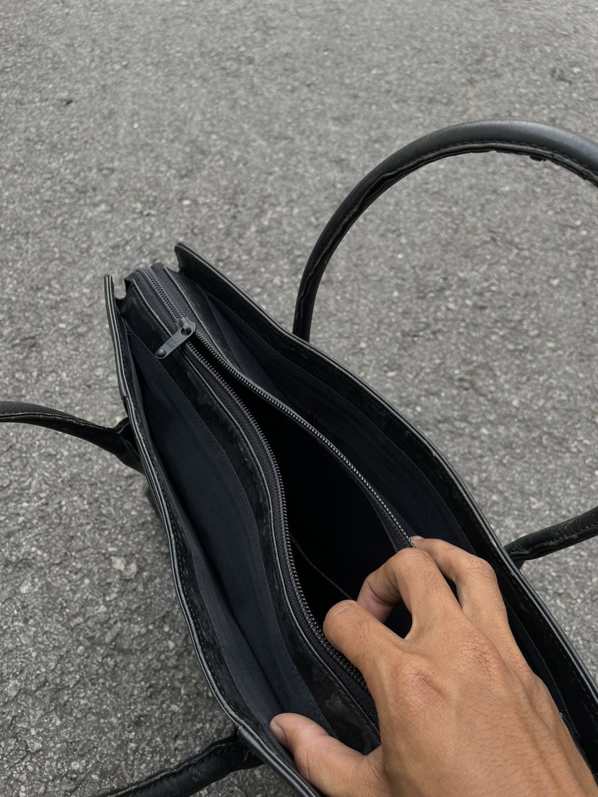 Issey Miyake Issey Miyake | Leather Tote Bag Size ONE SIZE - 6 Thumbnail