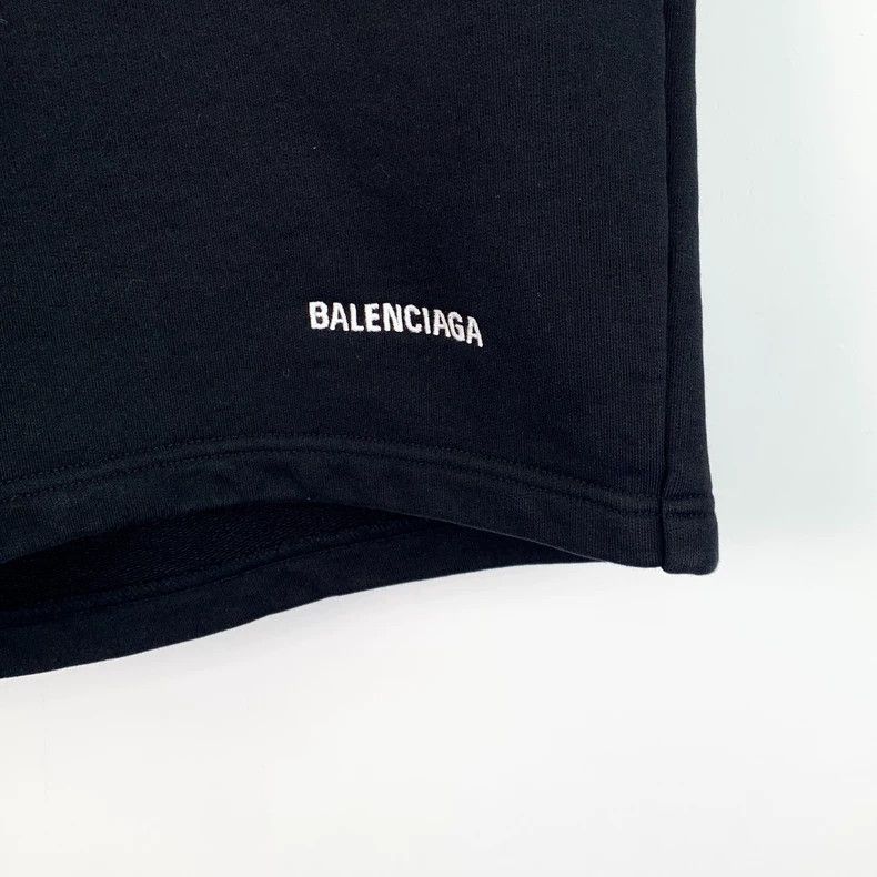 Balenciaga Balenciaga size M Black logo monogrammed embroidered cotto Size 24" / US 00 / IT 34 - 4 Thumbnail