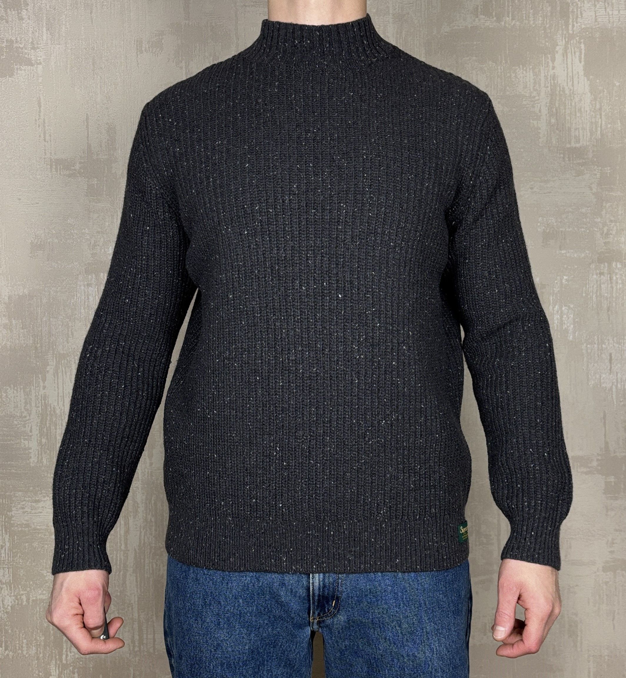 Superdry SuperDry Wool Blend Mock Neck Knit Sweater size fits like XL Size US XL / EU 56 / 4 - 2 Thumbnail