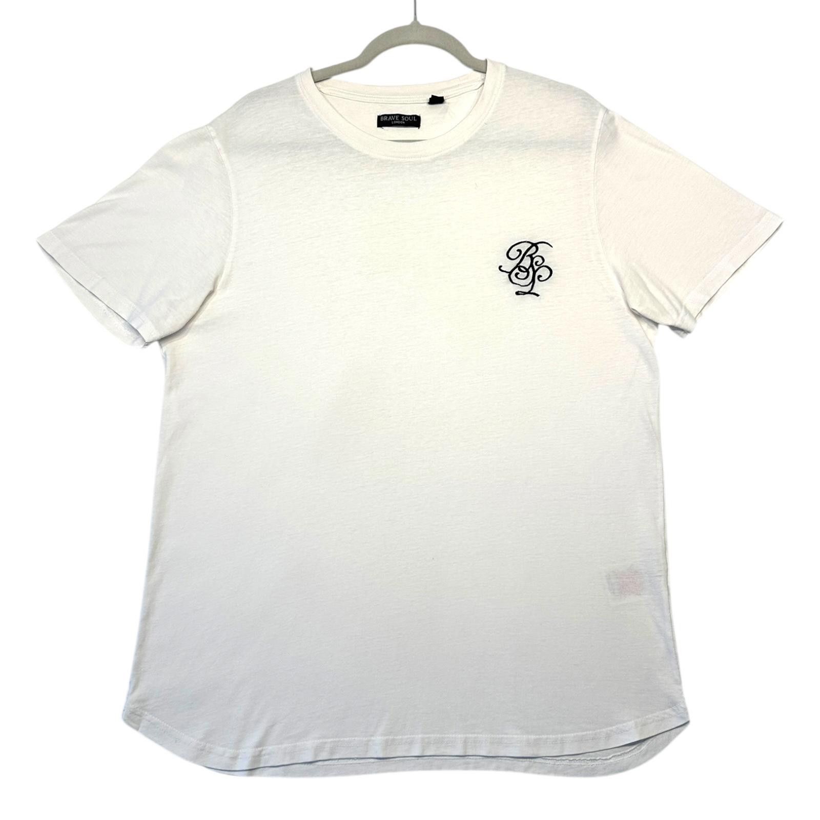 Brave Soul Brave Soul T-Shirt Men's UK Size XL White Short Sleeve Size US XL / EU 56 / 4 - 2 Thumbnail