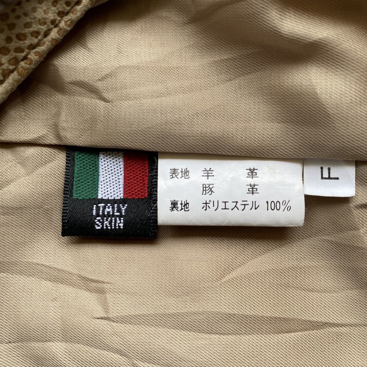 20471120 × Vintage Japanese Brand Leather Jacket Size L / US 10 / IT 46 - 10 Thumbnail