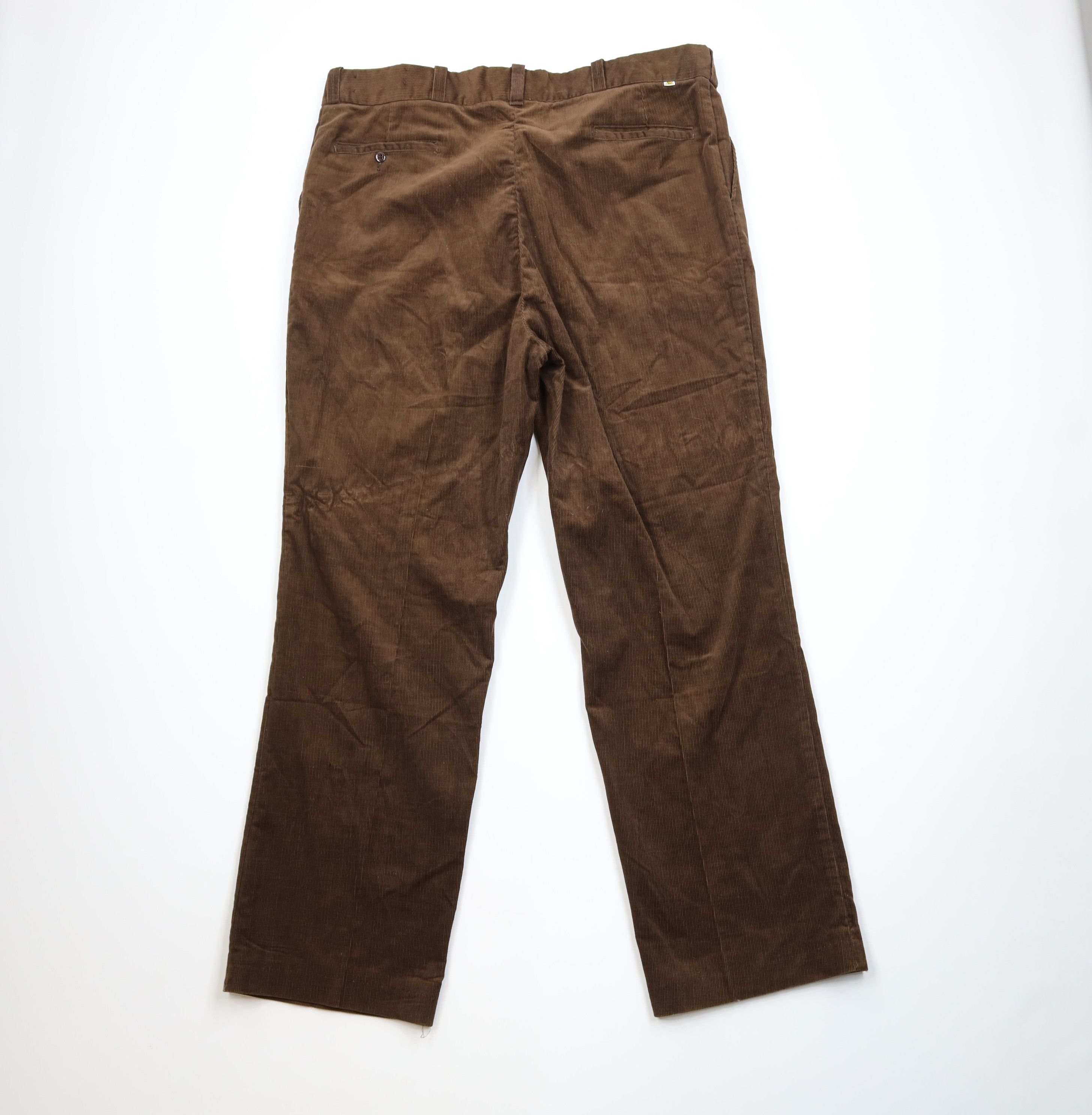 Big Mac Vintage 60s 70s Big Mac Wide Leg Corduroy Chino Pants USA Size US 42 / EU 58 - 7 Thumbnail