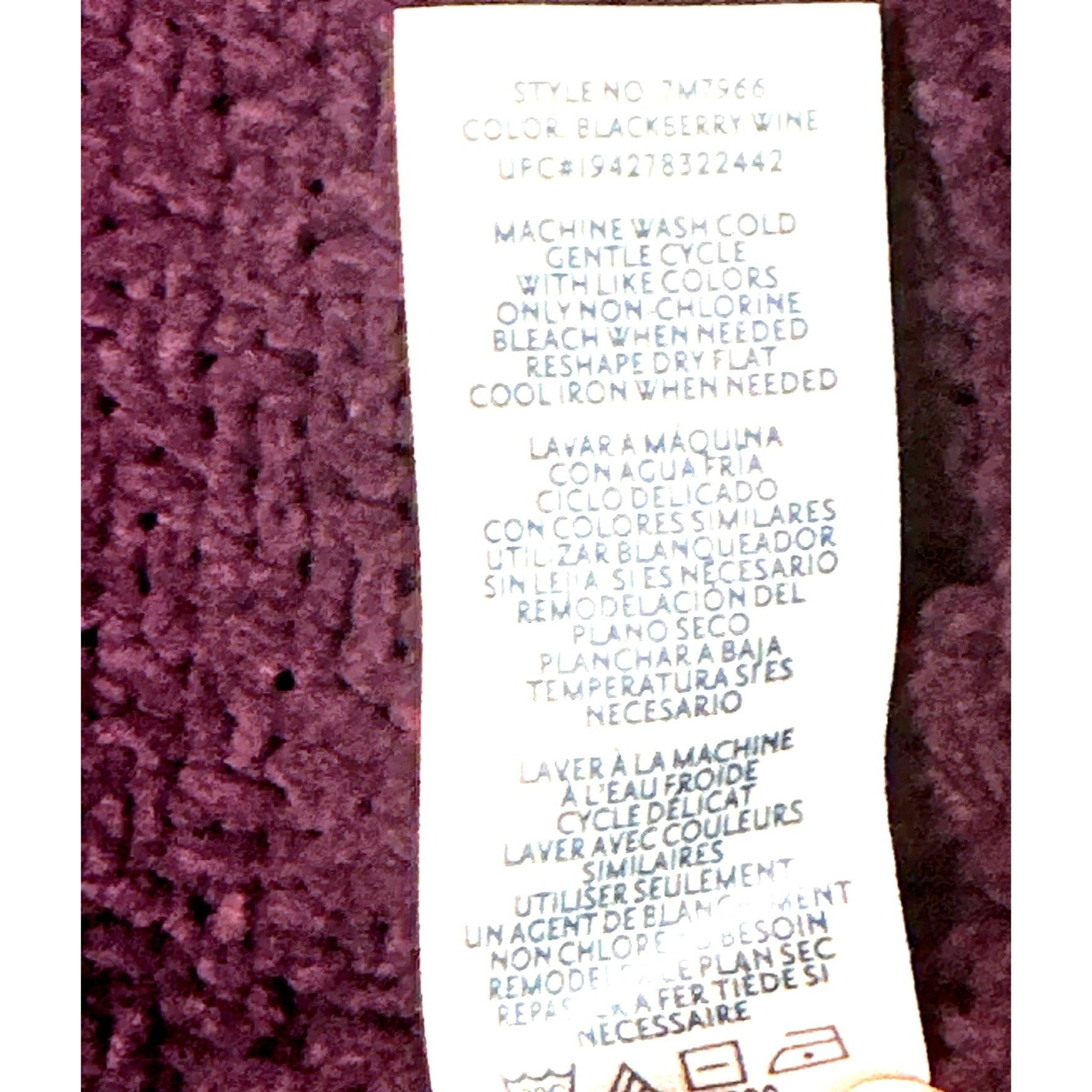 Seven 7 Seven7 Cable Knit Purple Cowl Neck Sweater Cozy Premium Qual Size XXL / US 16-18 / IT 52-54 - 9 Thumbnail
