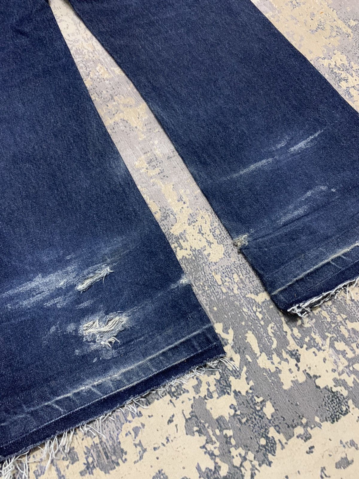 If Six Was Nine × Japanese Brand Japanese Brand Casual Land Japan Mini Flare Distressed Denim Size US 30 / EU 46 - 12 Thumbnail