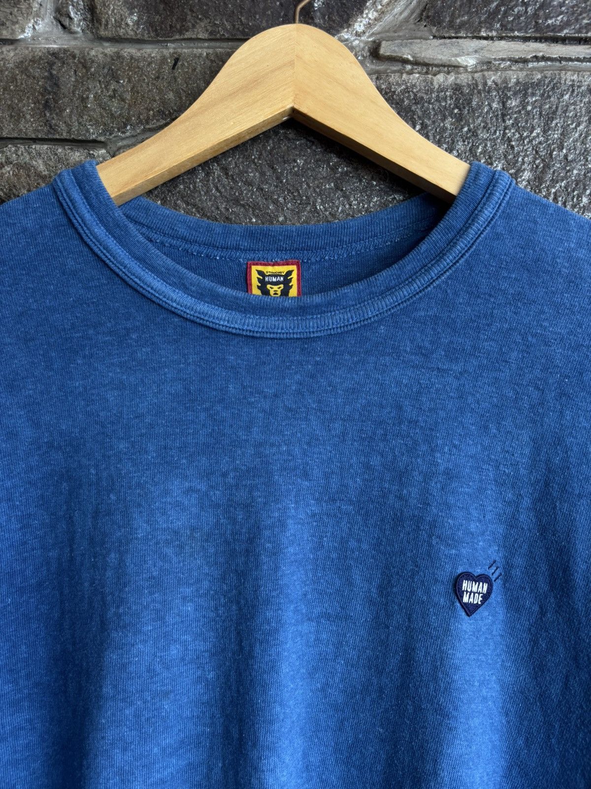 Human Made × Undercover Human Made Ningen-Sei Capsule Indigo Dyed Washed Tshirt Size US XL / EU 56 / 4 - 2 Thumbnail