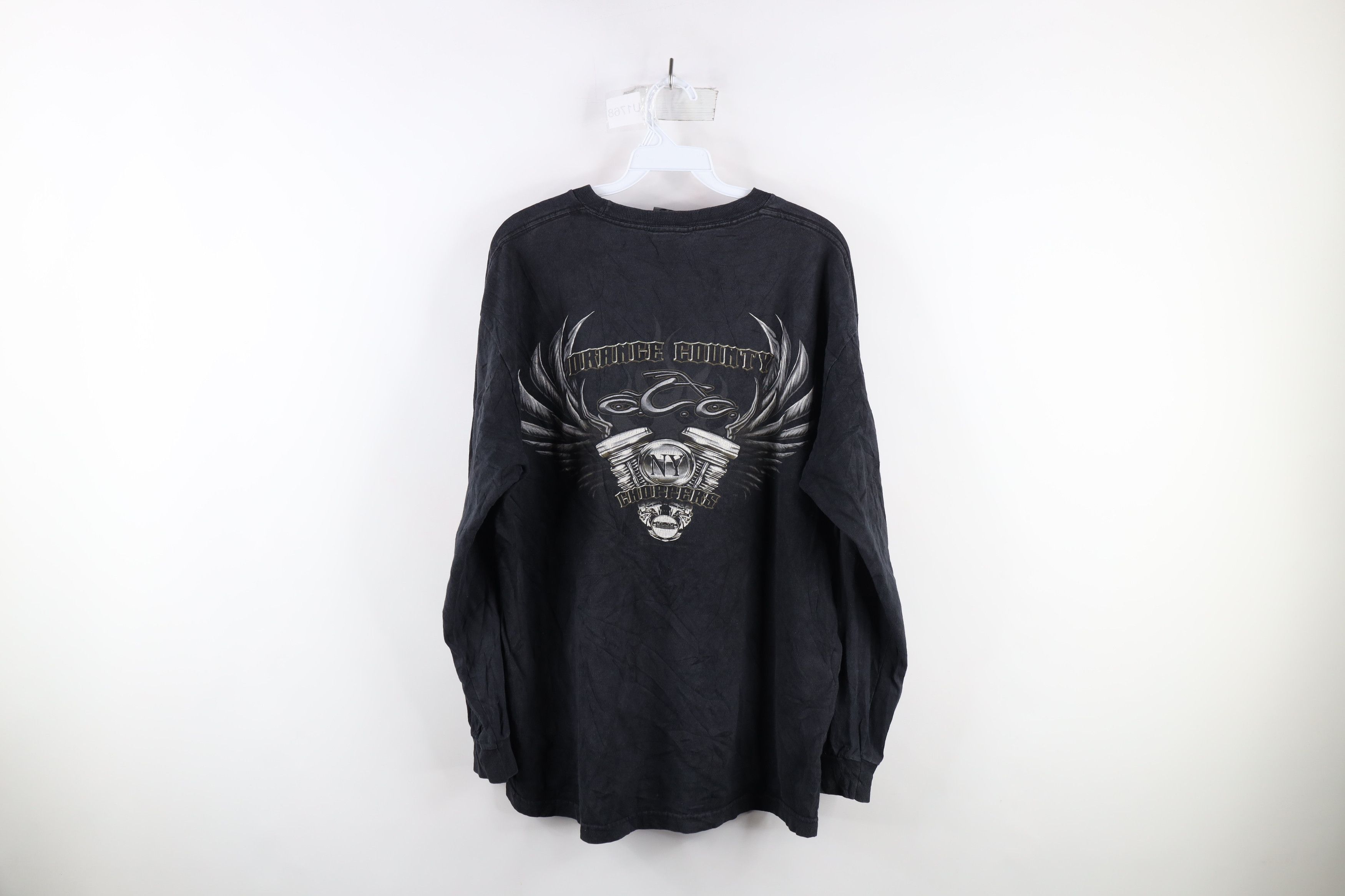 Vintage Vintage Y2K New York County Choppers Fire Flames T-Shirt Size US L / EU 52-54 / 3 - 10 Thumbnail