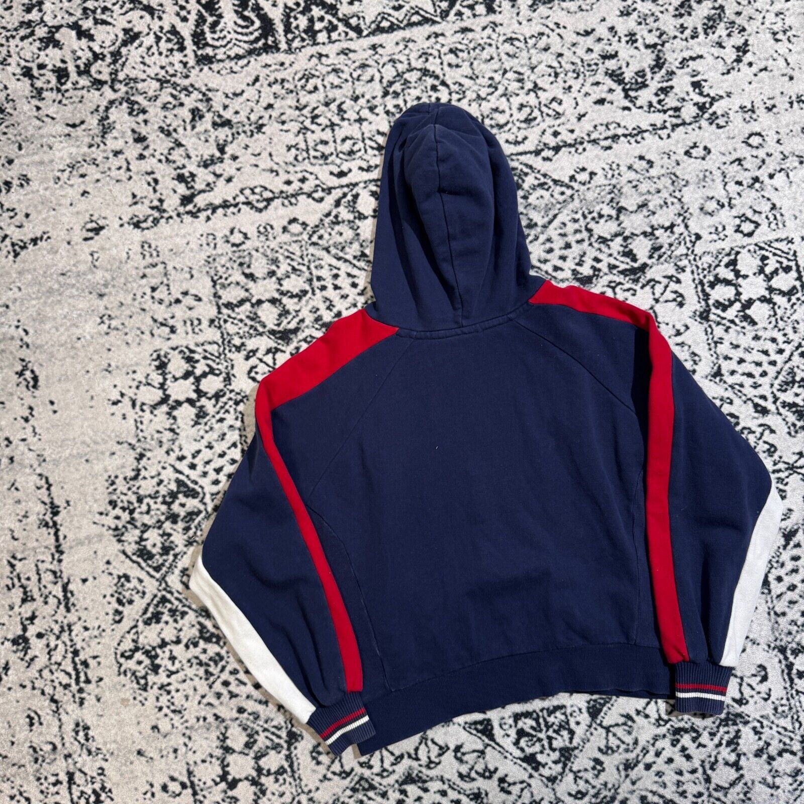 Diesel × Vintage Vintage Diesel Unisex Navy Red White Cotton Hoodie Size Boxy Size US M / EU 48-50 / 2 - 12 Thumbnail