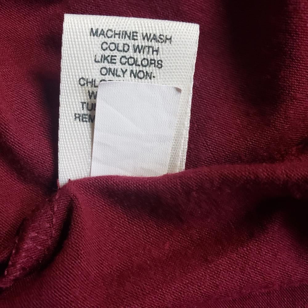 Steve Madden CT663 Mudd Burgundy Ladies Long Sleeve T-shirt M Size M / US 6-8 / IT 42-44 - 5 Thumbnail