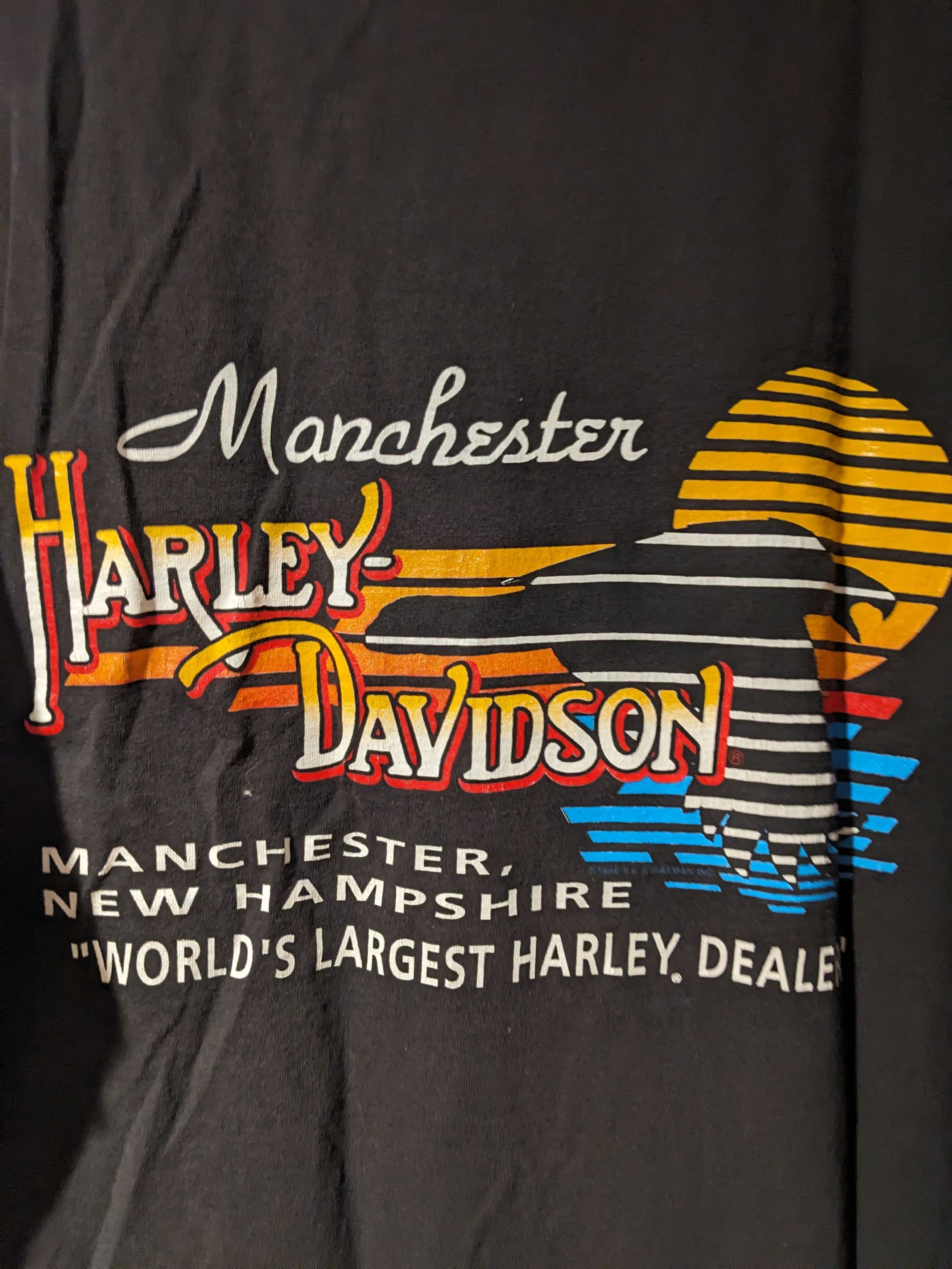 Harley Davidson Vintage 1986 Harley Davidson Bald Eagle Motorcycle T-Shirt Size US XXL / EU 58 / 5 - 9 Thumbnail