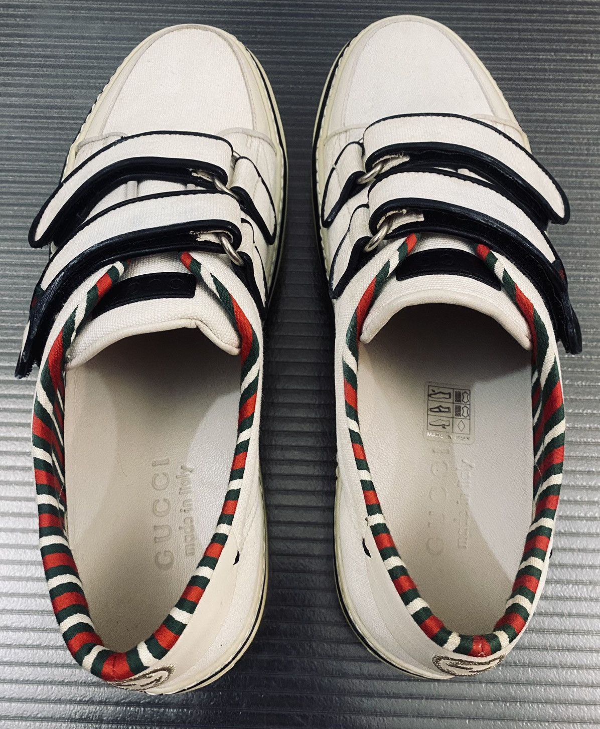 Gucci Gucci 🇮🇹 x Tom Ford white canvas Firenze sneakers 6uk VINTAGE Size US 7 / EU 40 - 9 Thumbnail