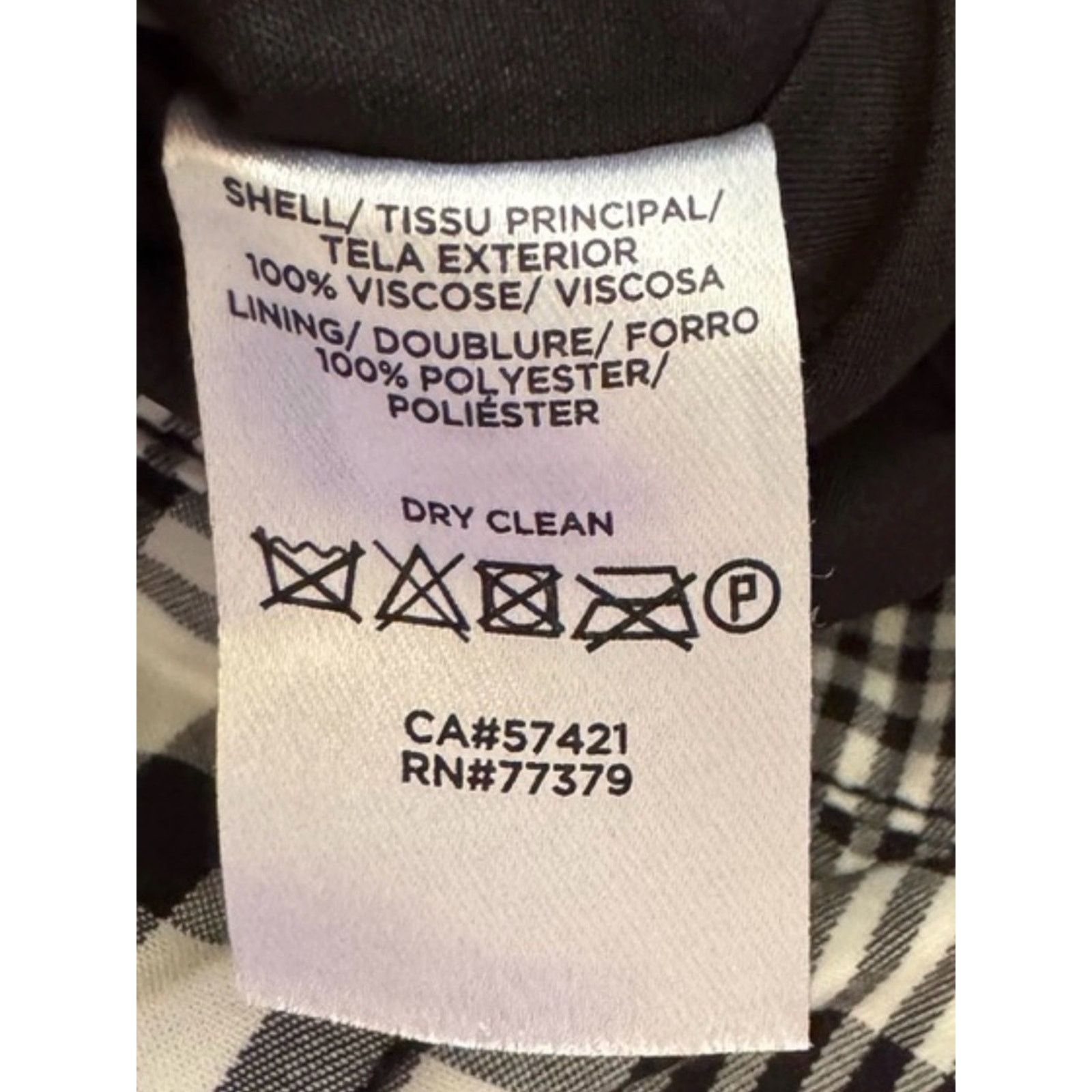 Ann Taylor Ann Taylor Black White Wrap Plaid Pencil Skirt 8 FULLY LINED Size 30" / US 8 / IT 44 - 9 Thumbnail