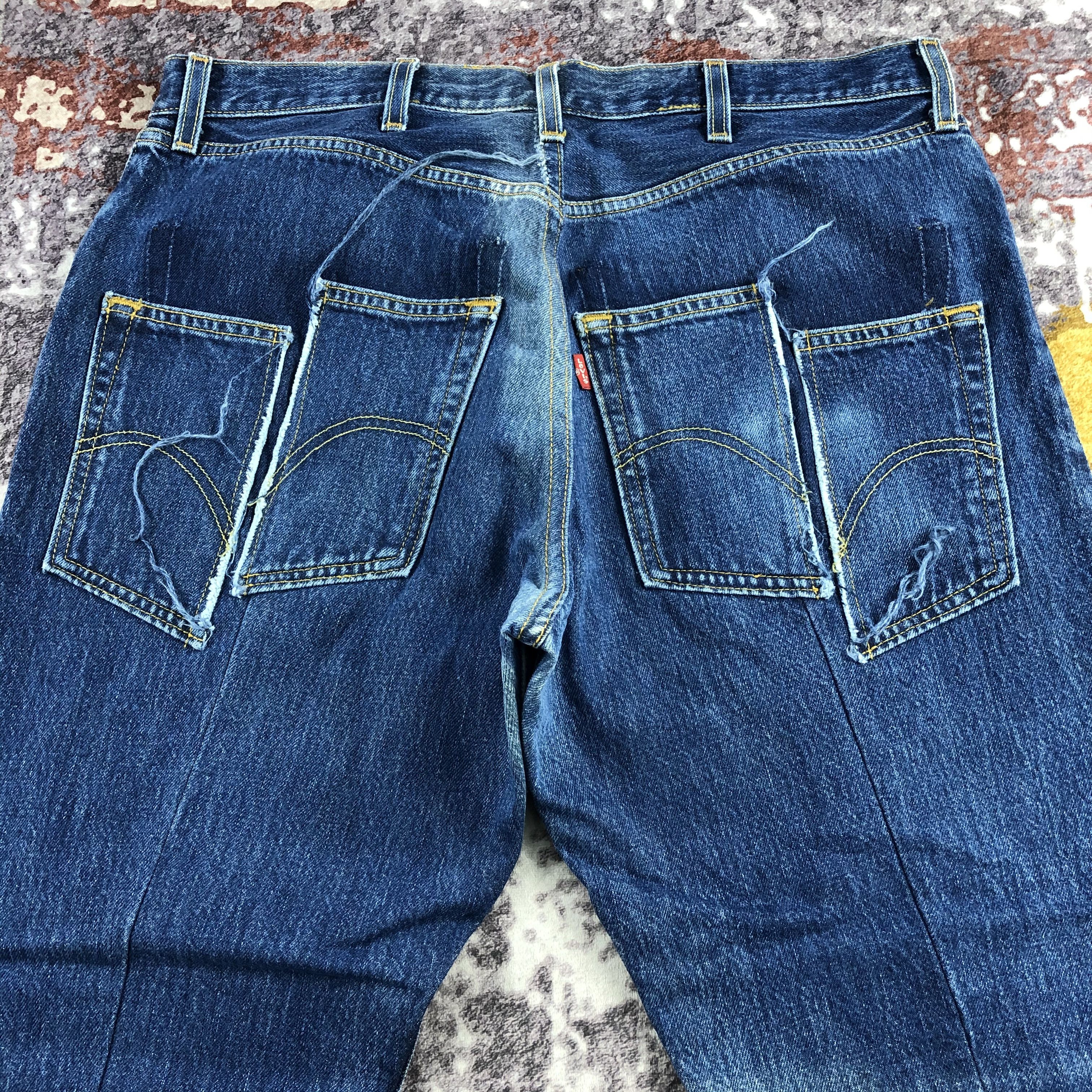 Levi's Vintage 90s Blue Wash Levis 501 Jeans-JM2494 Size US 35 - 5 Thumbnail