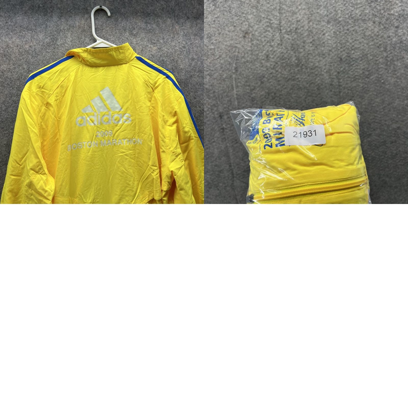 Adidas Adidas Sweater Men XL Yellow Full Zip Clima Proof Jacket Boston Marathon 2009 Corporate All Seasons Office Casual Formal Size US XL / EU 56 / 4 - 9 Thumbnail