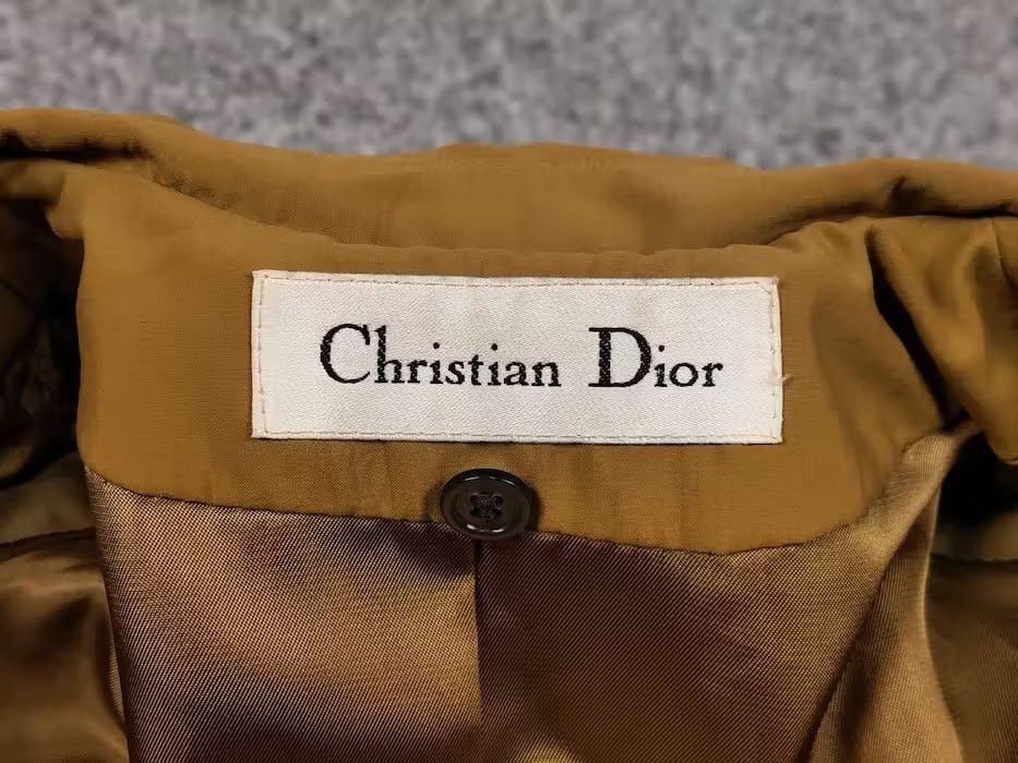 Christian Dior Monsieur Vintage 90's Christian Dior Yellow Gold Trench Coat Jacket Size M / US 6-8 / IT 42-44 - 21 Thumbnail