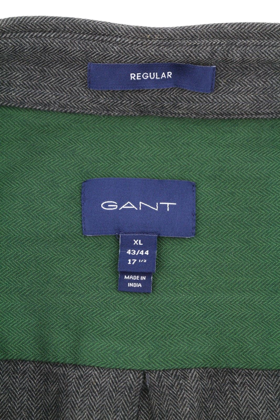 Gant REG HERRINGBONE FLANNEL XL Charcoal Melange 87508 Size US XL / EU 56 / 4 - 6 Thumbnail