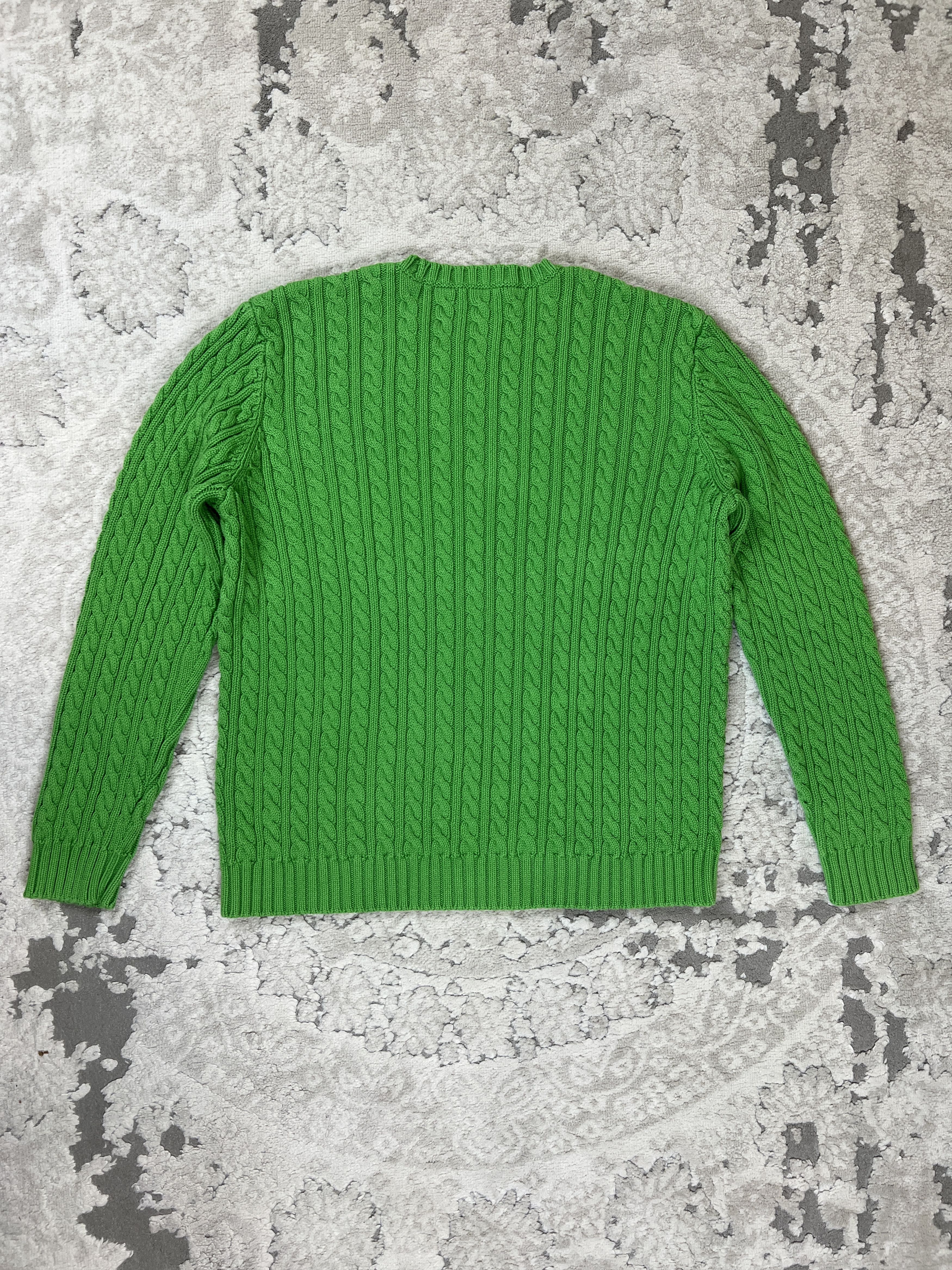 Lauren Ralph Lauren Vtg Lauren Ralph Lauren Cable Knit Sweater Jumper Crest Size L / US 10 / IT 46 - 6 Thumbnail