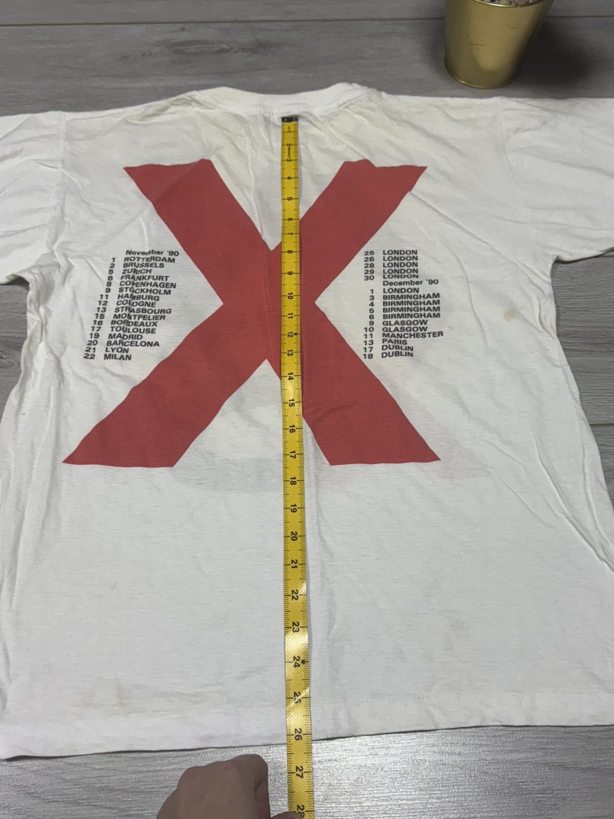 Brockum INXS 1990 vintage tee shirt rock tour Size US L / EU 52-54 / 3 - 14 Thumbnail