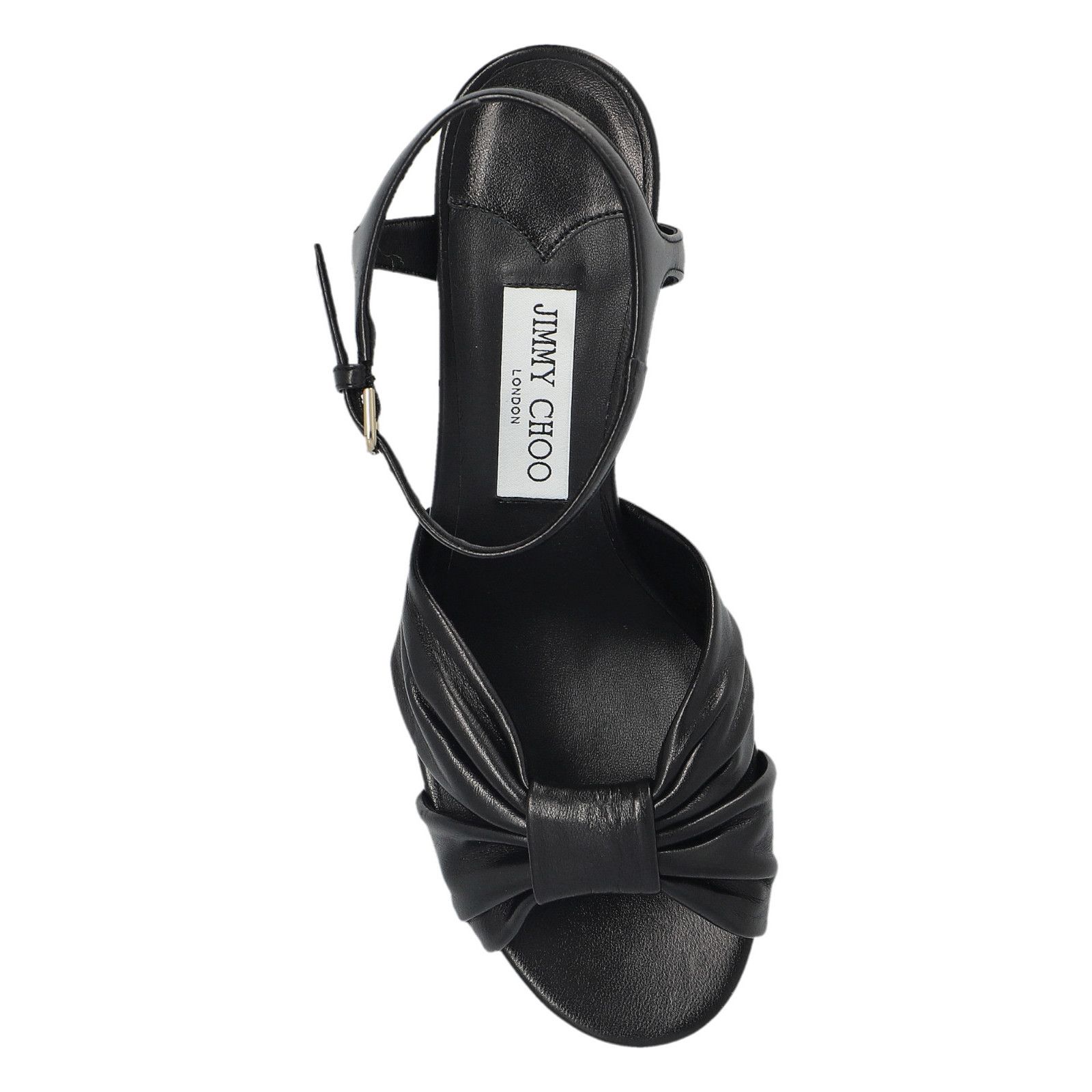JIMMY CHOO Heloise 80 Black Platform Sandals New & Authentic
