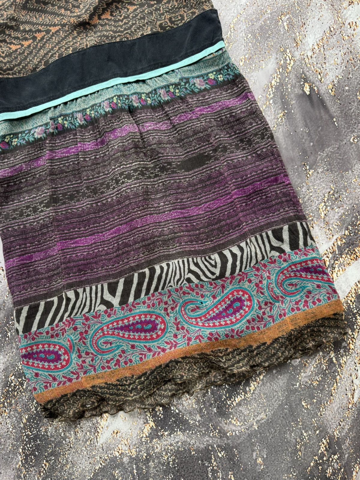 Etro ETRO Vintage Silk Mini Dress Size M / US 6-8 / IT 42-44 - 10 Thumbnail