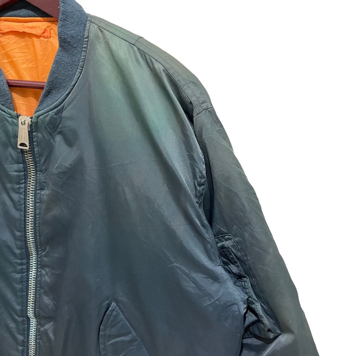 Bullhead Denim Co. × Vintage Vintage 1994 MA-1 BULLHEAD Zipper Bomber Jacket Size US L / EU 52-54 / 3 - 4 Thumbnail