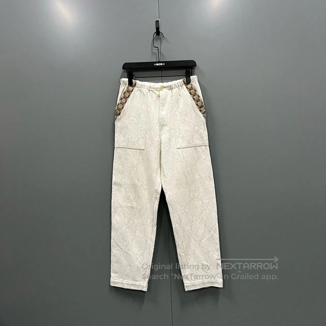 Gucci gucci gg logo printed long pants size 46. Size US 30 / EU 46 - 1 Thumbnail