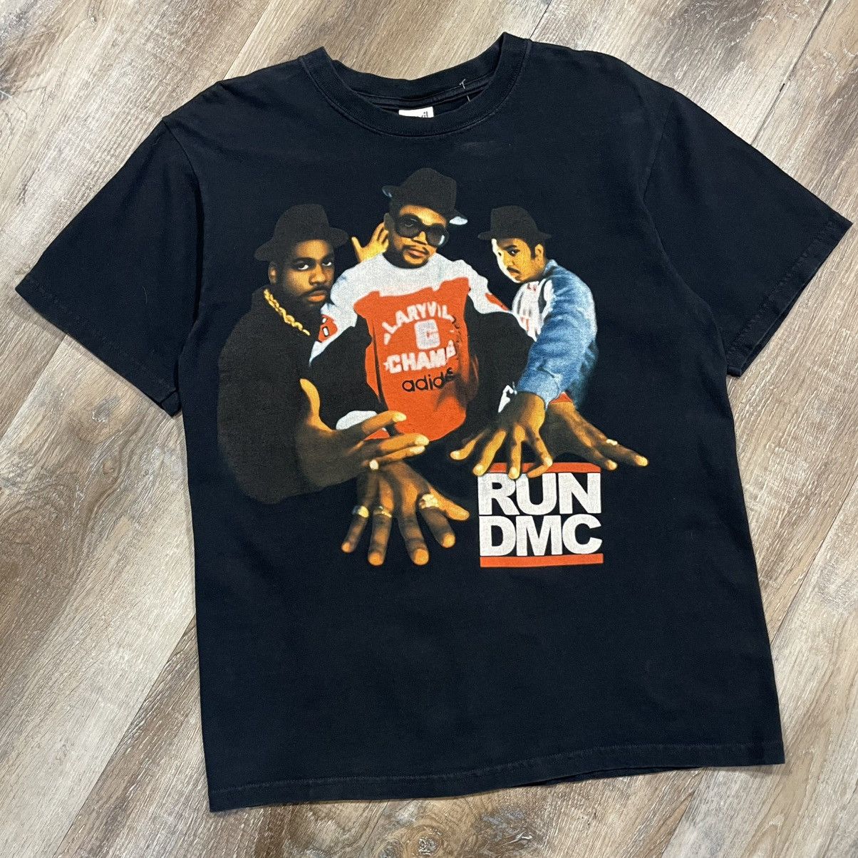 Anvil Run DMC Vintage Anvil Rap Tee Mens Medium Hip Hop Adidas Size US M / EU 48-50 / 2 - 1 Thumbnail