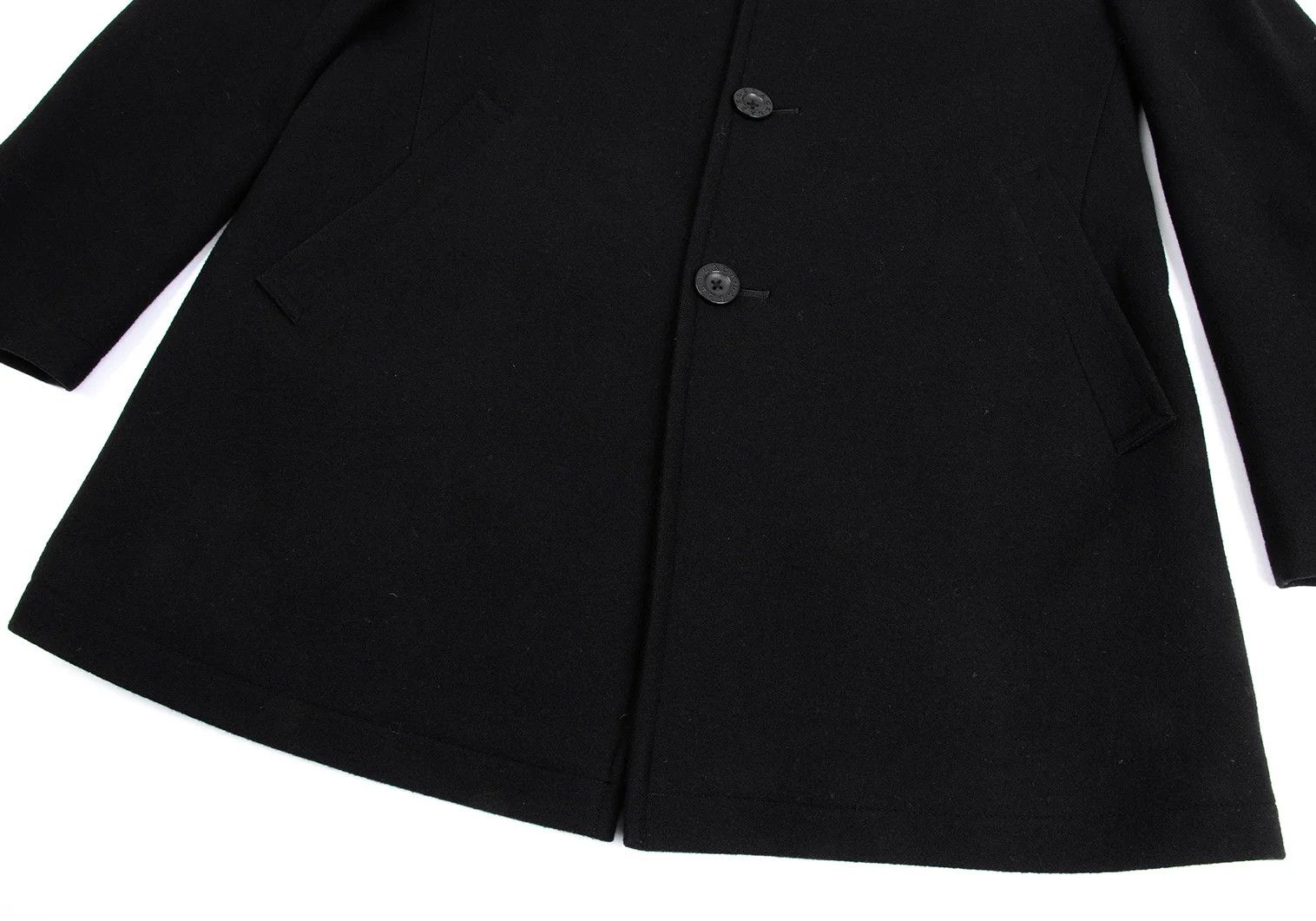 Burberry Cashmere Blend Wool Nylon Melton Half Coat in Black, L Size US XXS / EU 40 - 10 Thumbnail