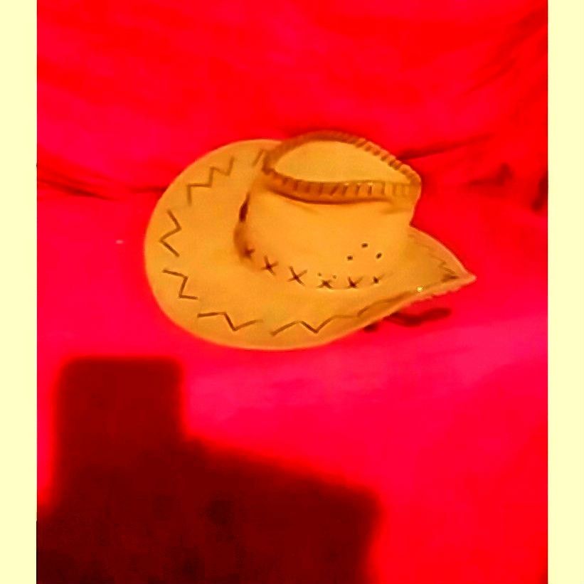 Other Cowboy Hat Western Faux Suede Tan Brown Costume Hat Size ONE SIZE - 2 Thumbnail