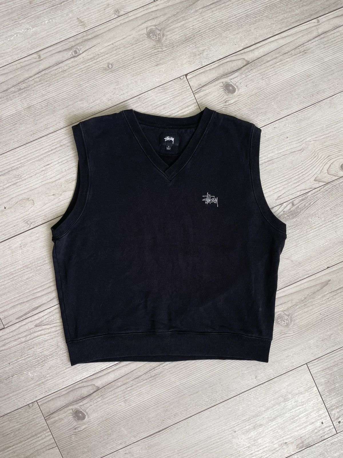 Stussy × Vintage Stussy Fleece Sweater Vest Size US S / EU 44-46 / 1 - 2 Thumbnail