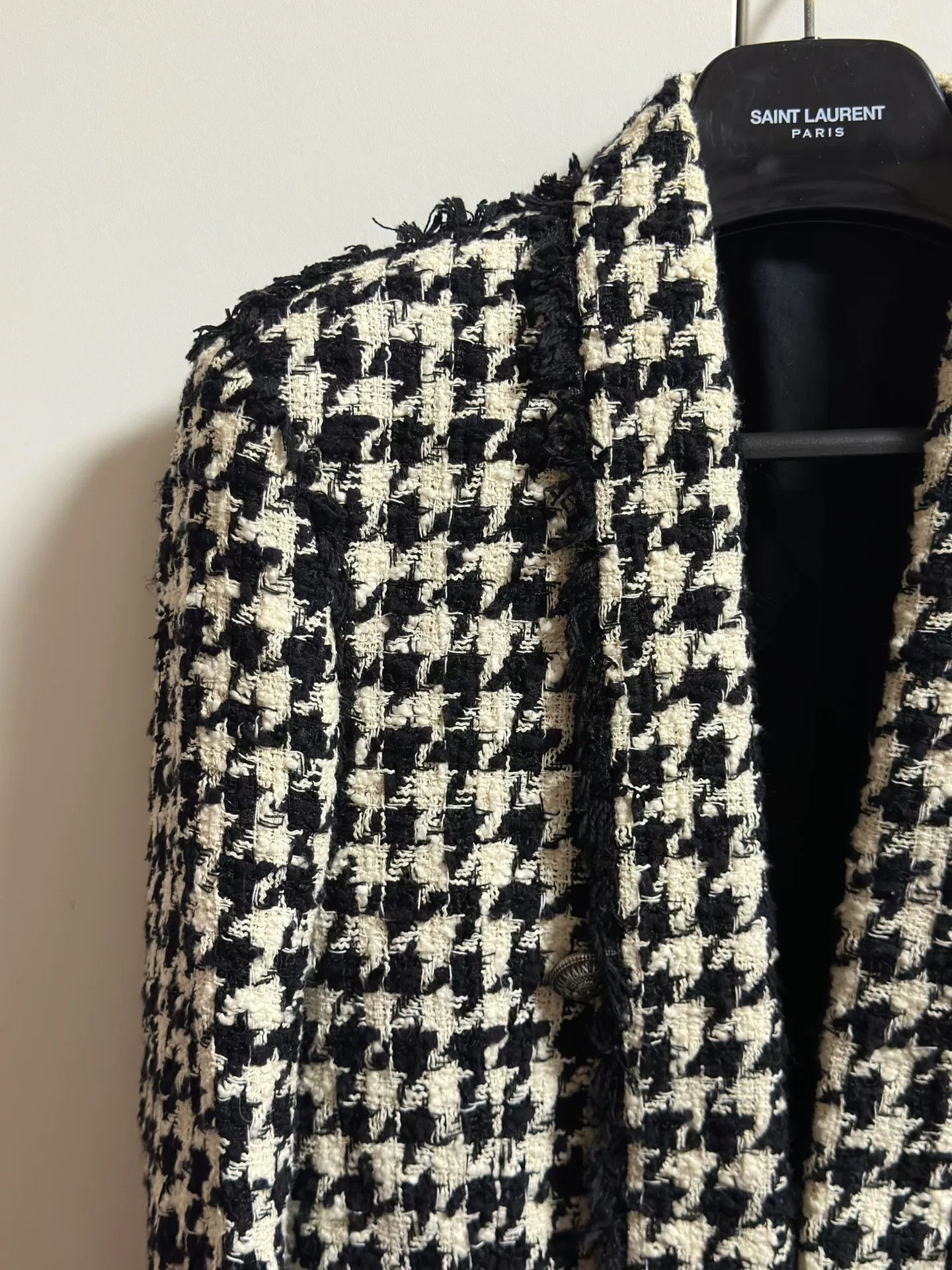 Balmain balmain black and white houndstooth blazer. Size L / US 10 / IT 46 - 2 Thumbnail