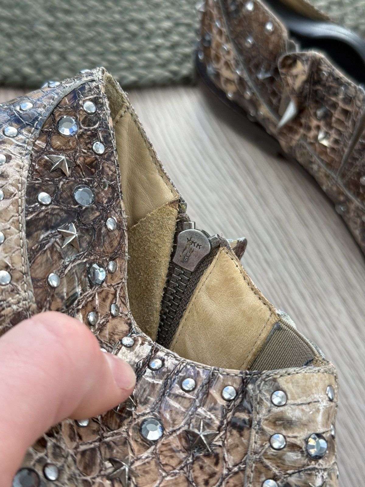 Jimmy Choo Jimmy Choo H&M snakes Leather Low-Top Sneakers White Women Size US 6 / IT 36 - 13 Thumbnail