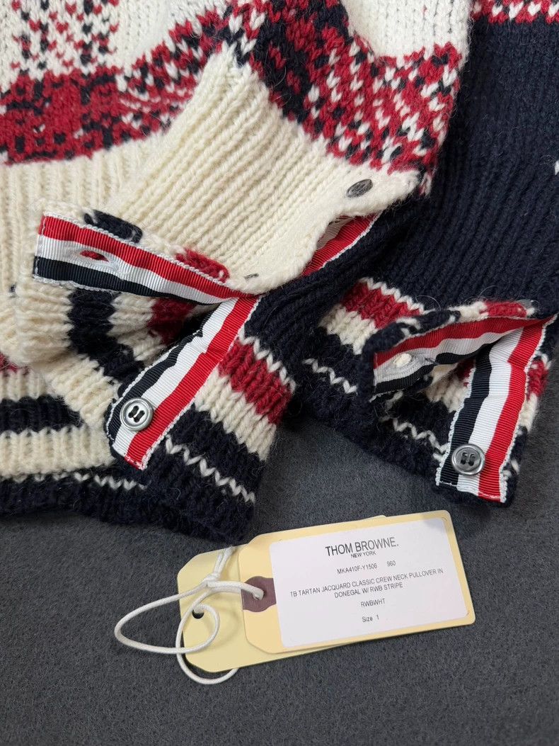Thom Browne Thom browne British-style pullover round-neck sweater 2503- Size US S / EU 44-46 / 1 - 6 Thumbnail