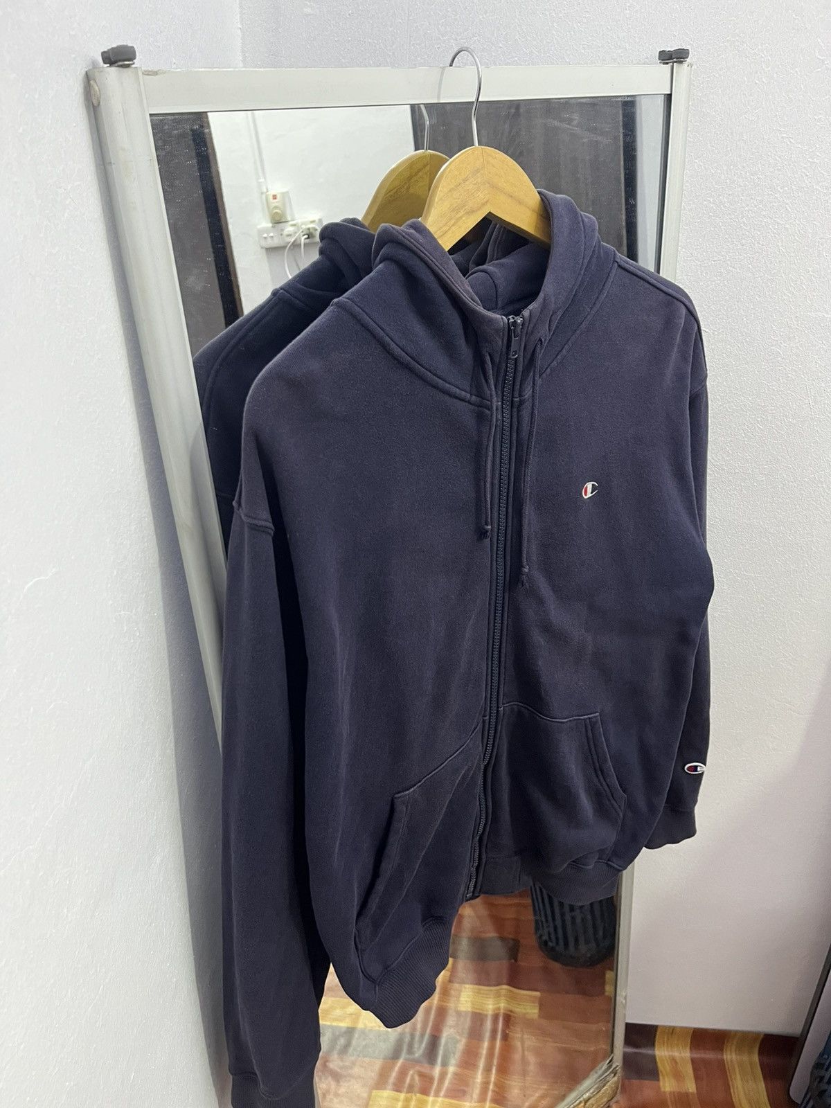 Champion Champion Full Zip Hoodie Navy Small Logo XL Size US XL / EU 56 / 4 - 2 Thumbnail