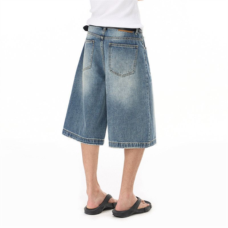 Japanese Brand Men's Retro Loose-Fit Punk Distressed Washed Casual Jeans Size US 32 / EU 48 - 4 Thumbnail