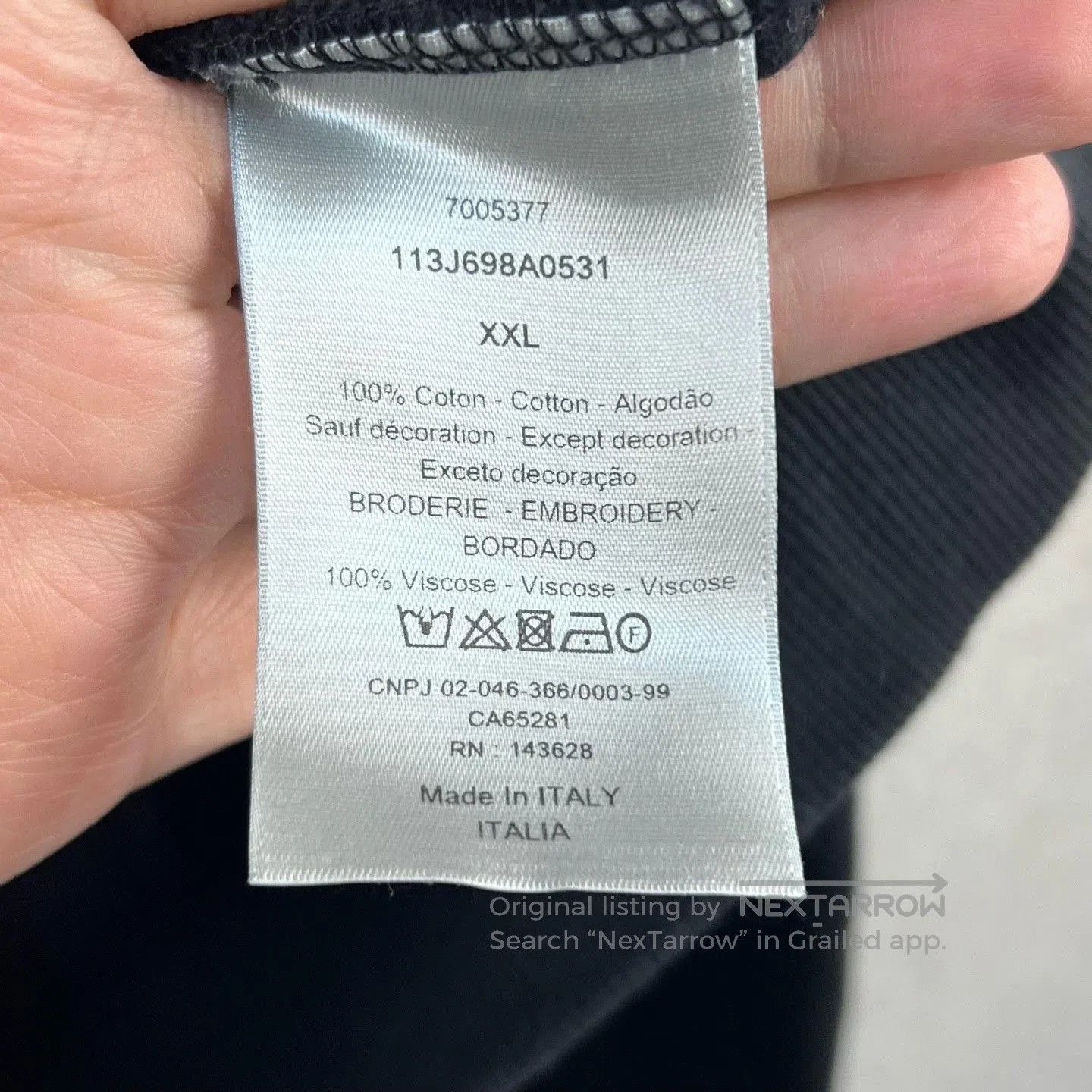 Dior DIOR CD Logo Jersey Hooded Sweatshirt. Size US XXL / EU 58 / 5 - 5 Thumbnail