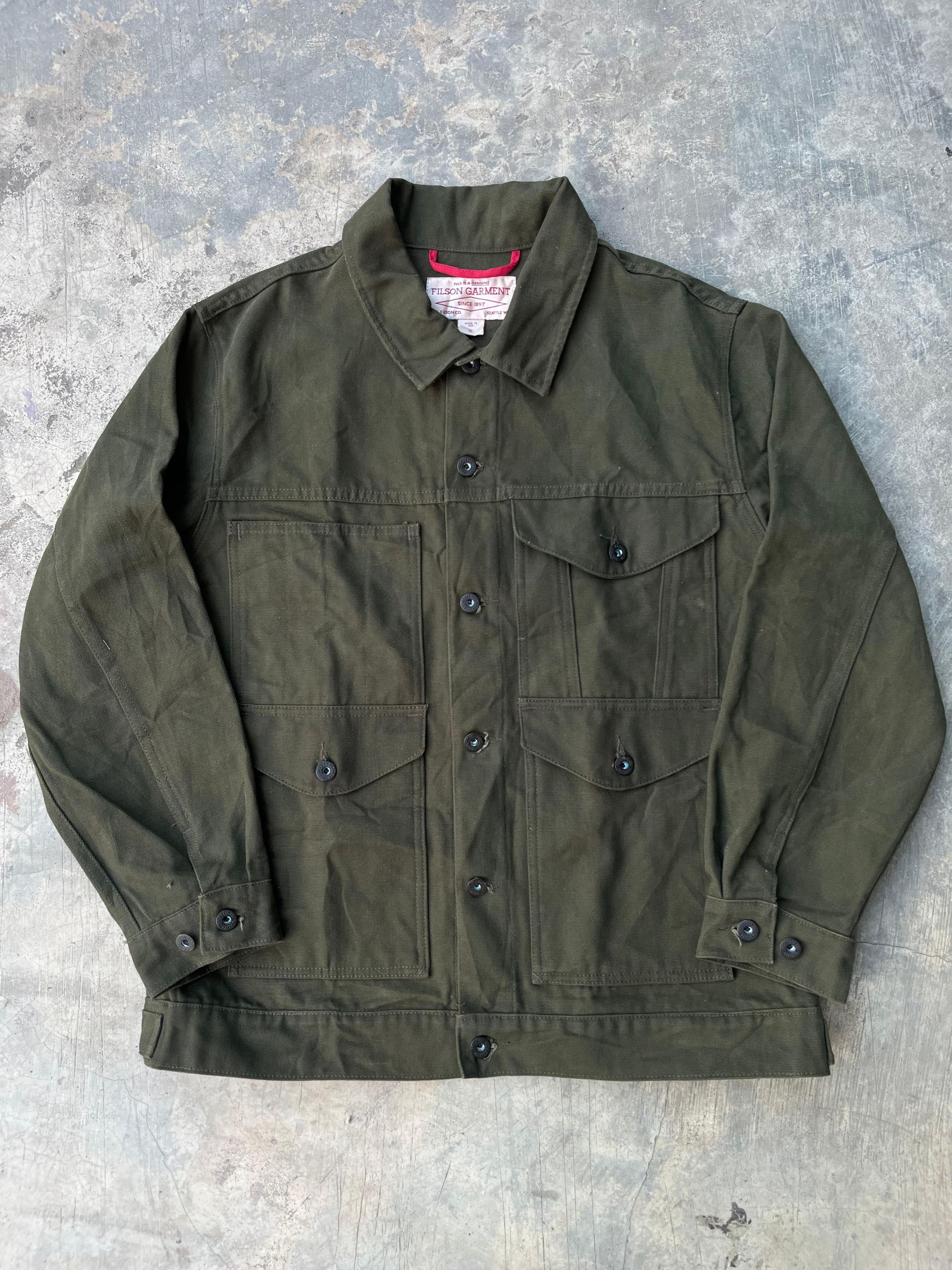 Filson Belltown waxed denim jacket | Grailed