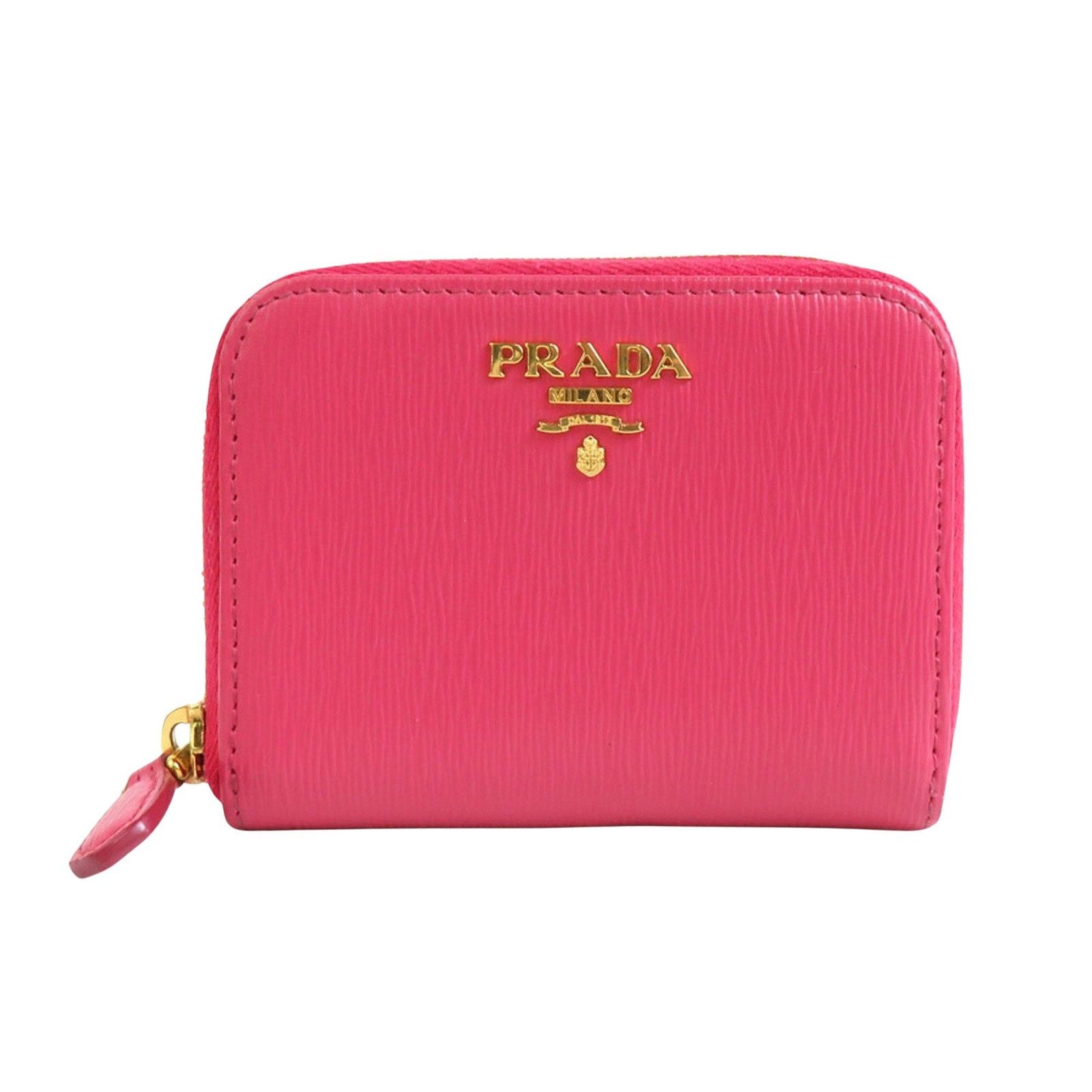 Prada affiano Leather Wallet Zip-Around tyle