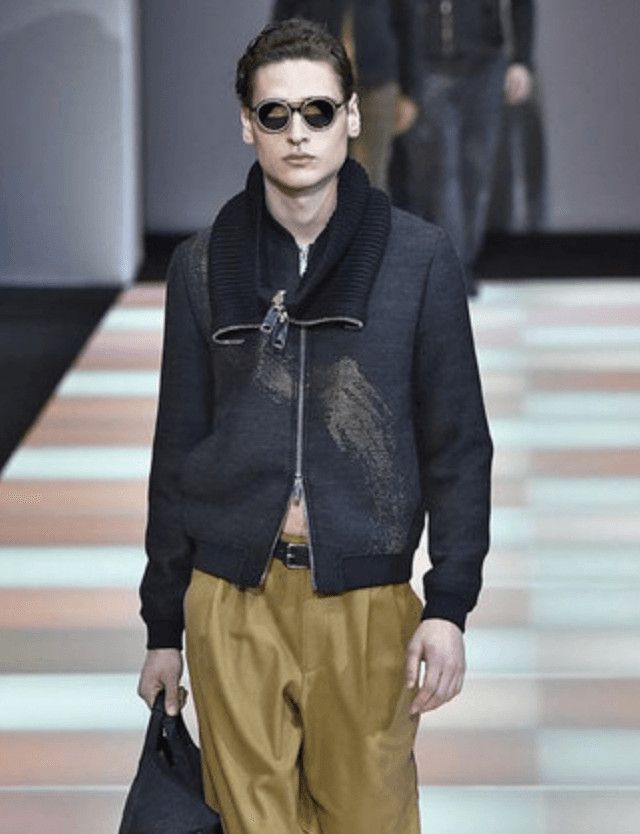 Emporio Armani AW2015 Emporio Armani Black Wool Aura Bomber Jacket Size US S / EU 44-46 / 1 - 2 Thumbnail