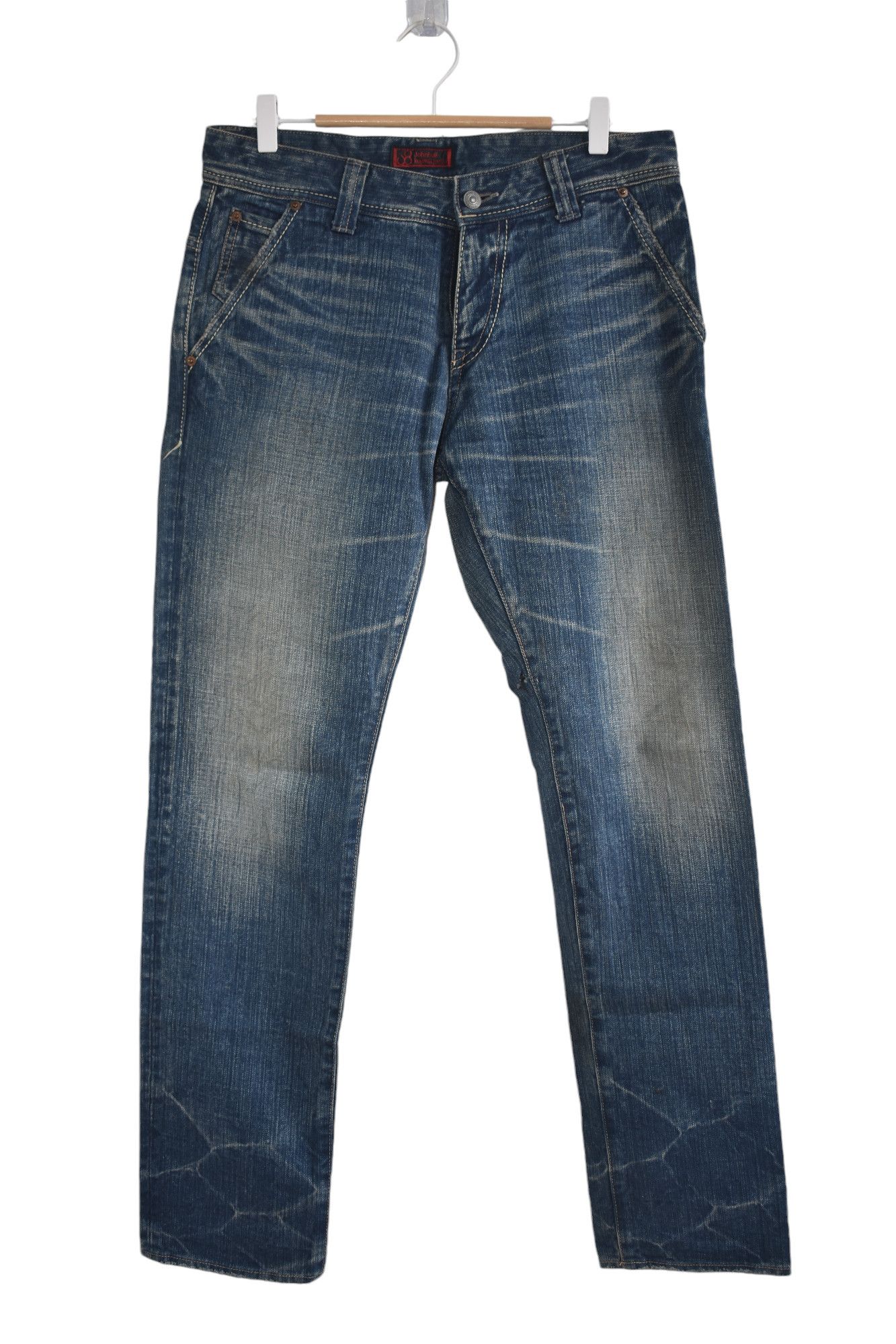 Japanese Brand × Jean × Johnbull WIDE LEG 🔥 Johnbull Kojima Japan denim Jeans Pants W32 Size US 32 / EU 48 - 1 Thumbnail