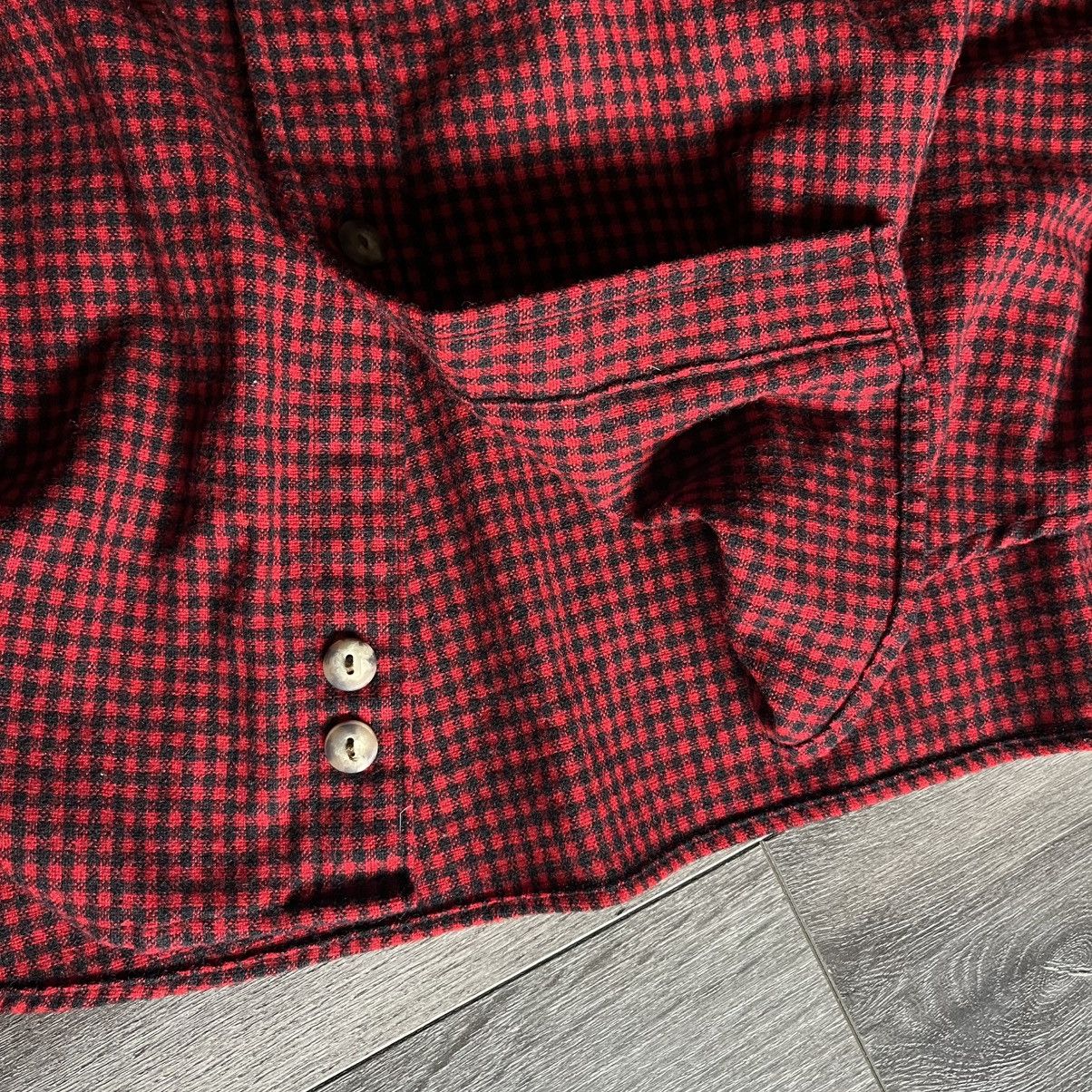 Woolrich Woolen Mills Vintage 1990s Woolrich Land’s End Leather Collar Check Shirt Size US XL / EU 56 / 4 - 8 Thumbnail