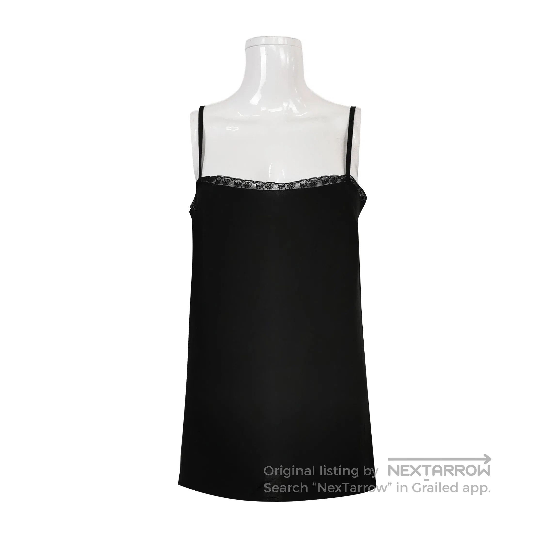 Prada Prada Black Silk Lace Camisole Tank Top . Size M / US 6-8 / IT 42-44 - 1 Thumbnail