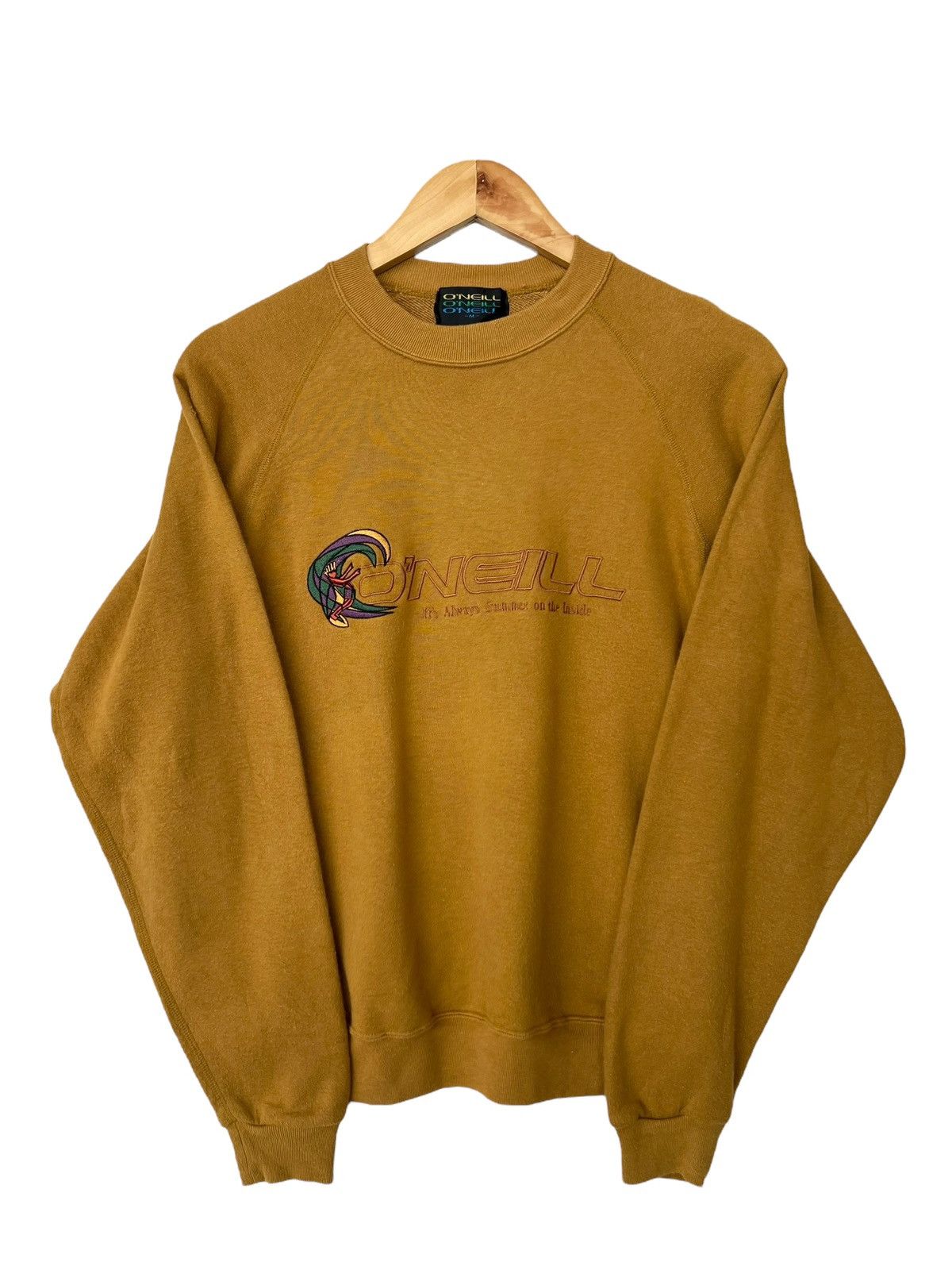 O'Neill × Vintage Vintage 90s Oneill Embroidered Logo Sweatshirt Size US S / EU 44-46 / 1 - 1 Thumbnail