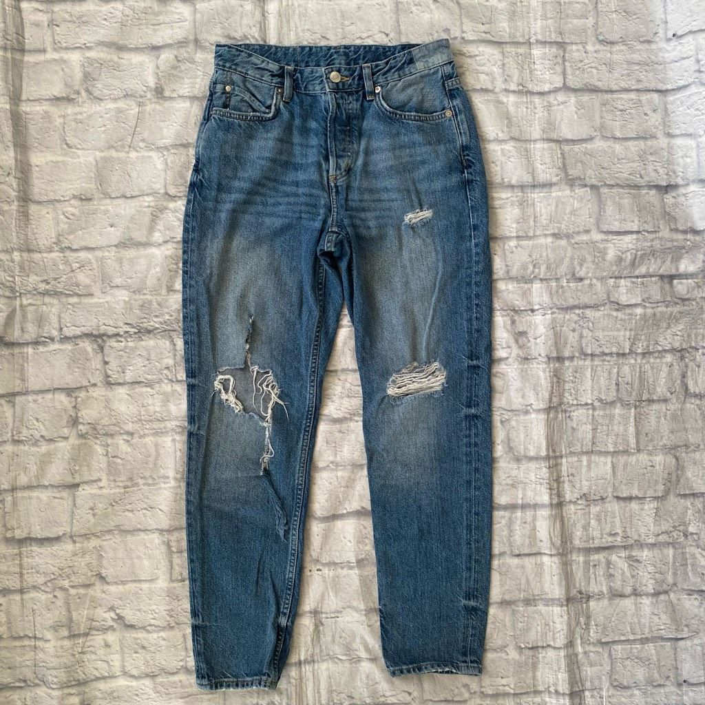 Other &Denim women 2 boyfriend low waist button fly ripped distres Size 26" / US 2 / IT 38 - 1 Thumbnail