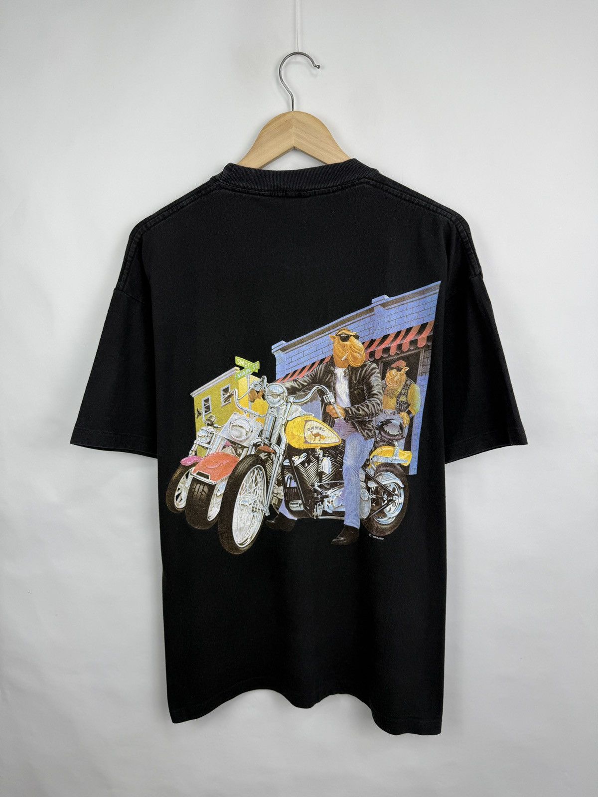 Camel 🇺🇸 Vintage 90s Camel Motorcycle Bike T-Shirt Rare Retro Y2K Size US XL / EU 56 / 4 - 9 Thumbnail